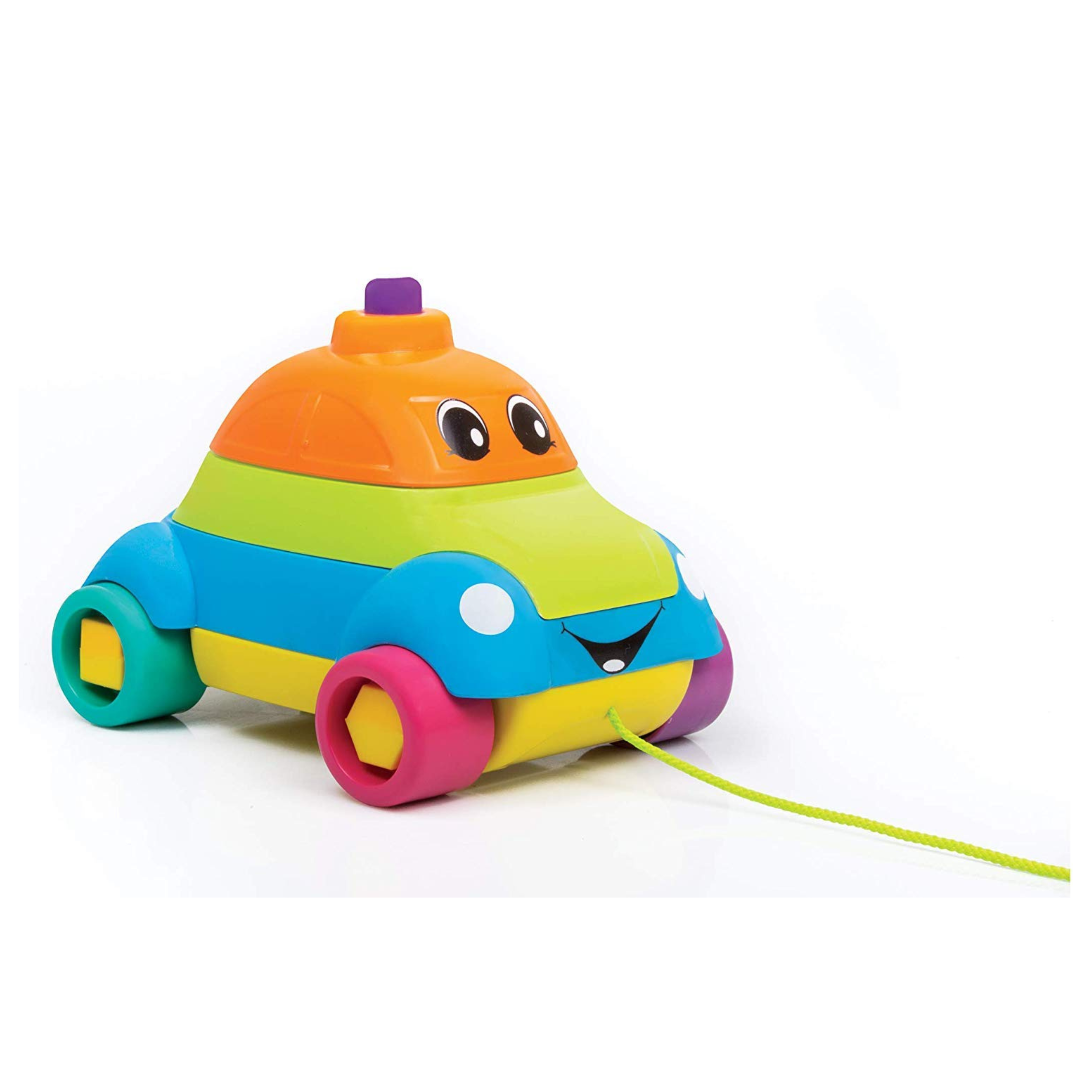 Giggles Stack a Car, Multi Color | 4 in 1 fun Stack-sort push-pull car - 18M+