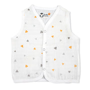 Muslin Button Type Jablas | Muslin Front Button Top For Babies