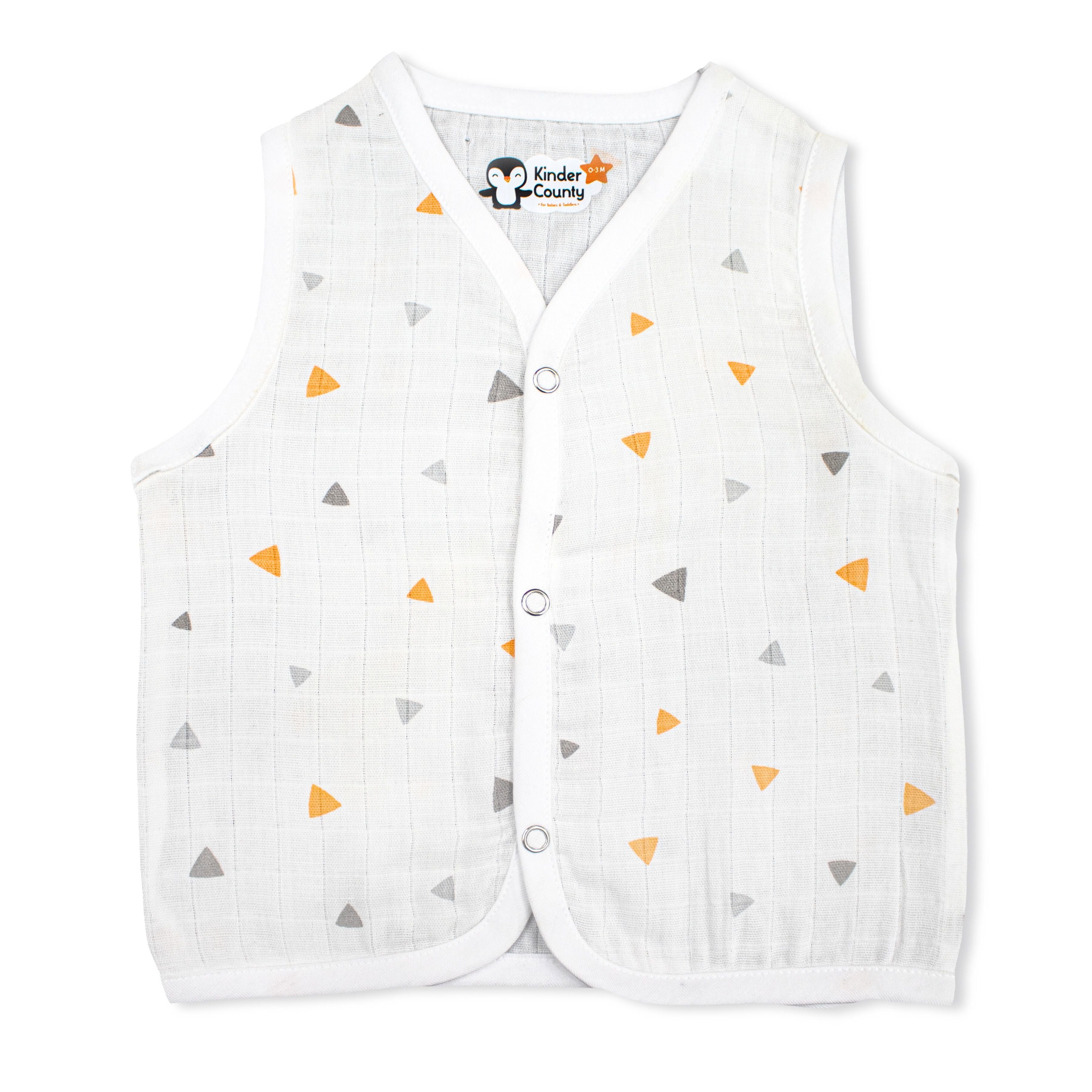 Muslin Button Type Jablas | Muslin Front Button Top For Babies