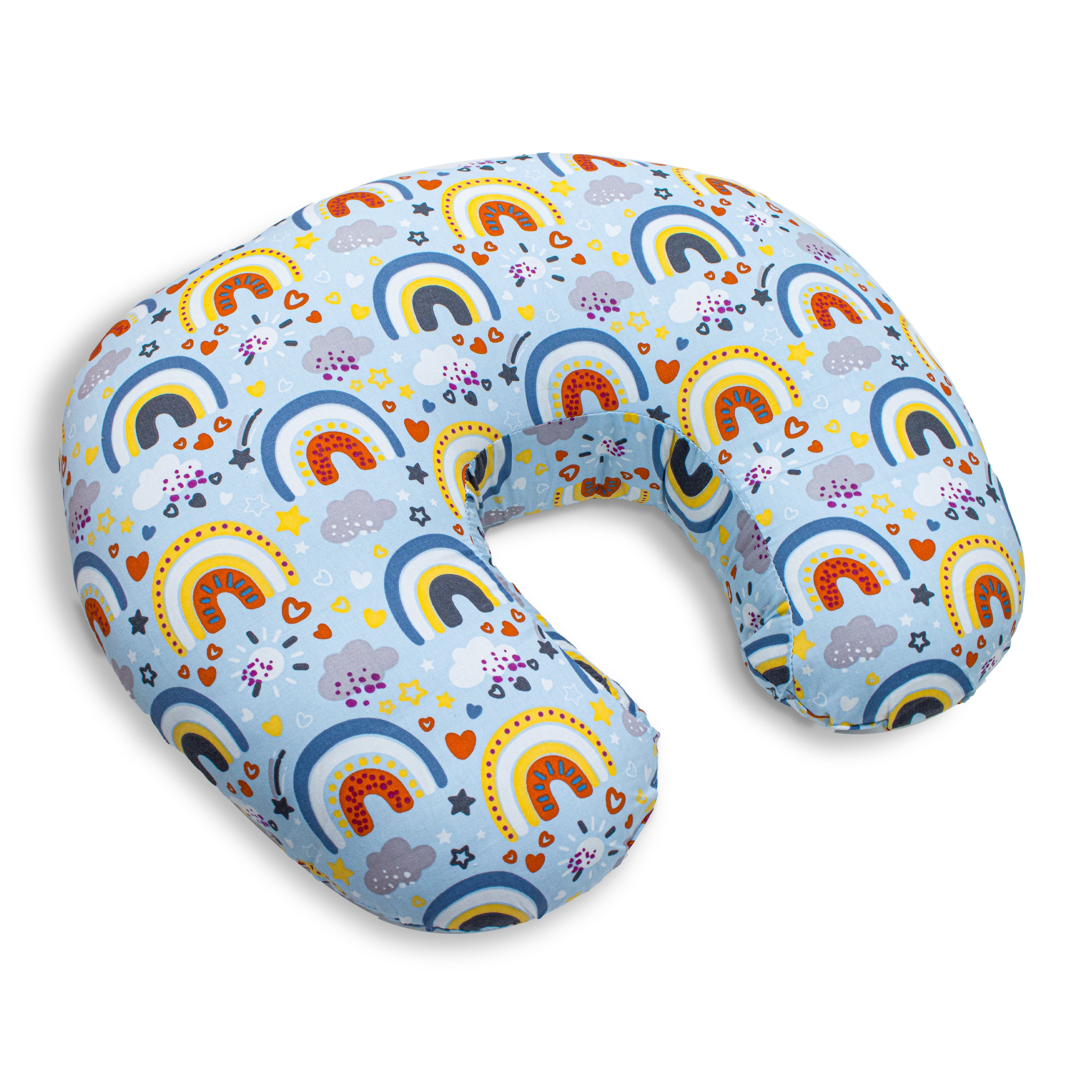 Nursing Pillow for Moms Comfy U-Shape with Handy Pocket Washable Cotton Cover, Zippers, No Foul Smell | Smart Fit for Feeding, Holding and Bonding
