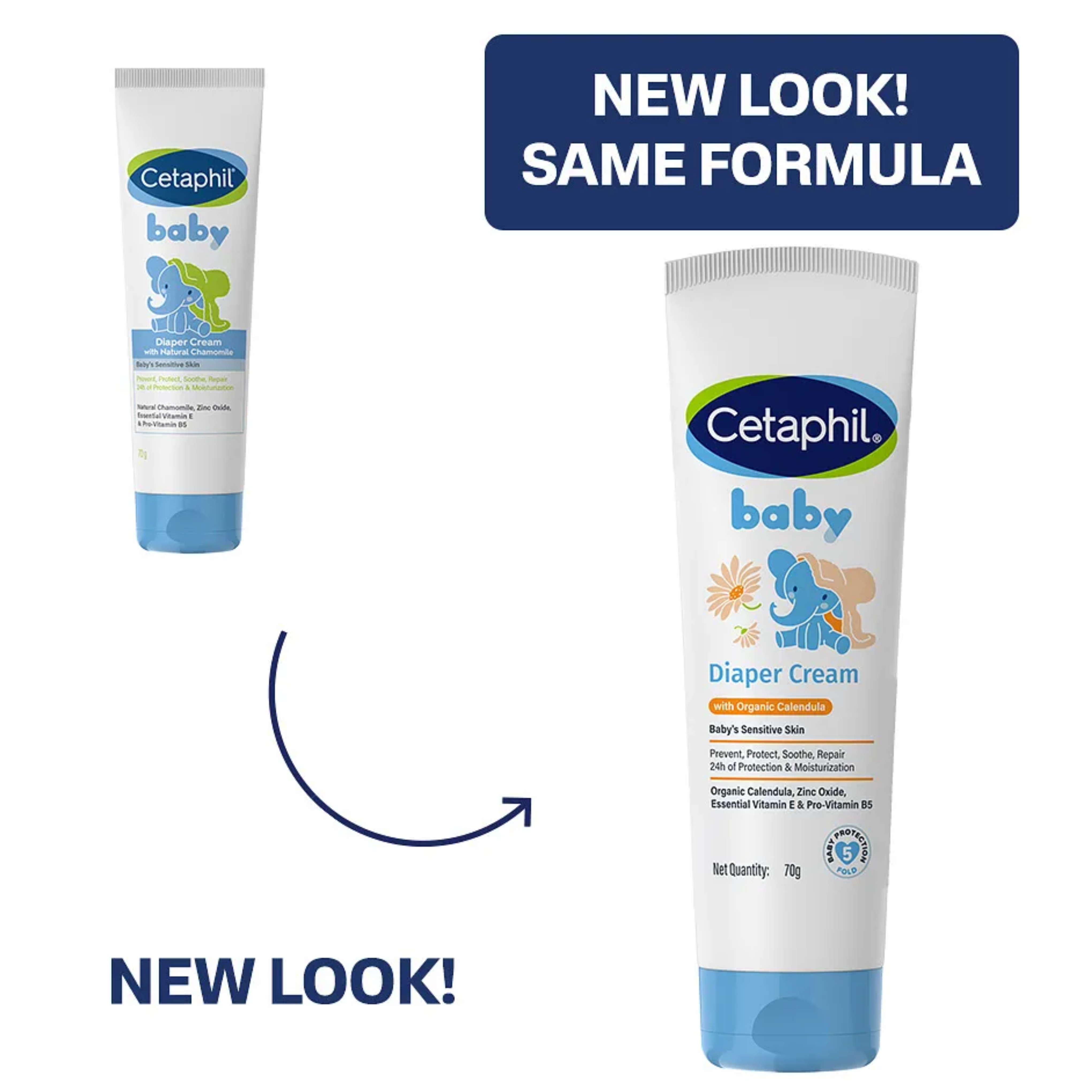 Cetaphil Baby Diaper Cream | Soothing & Protective Rash Cream for Newborns | Gentle Care for Sensitive Baby Skin-70g
