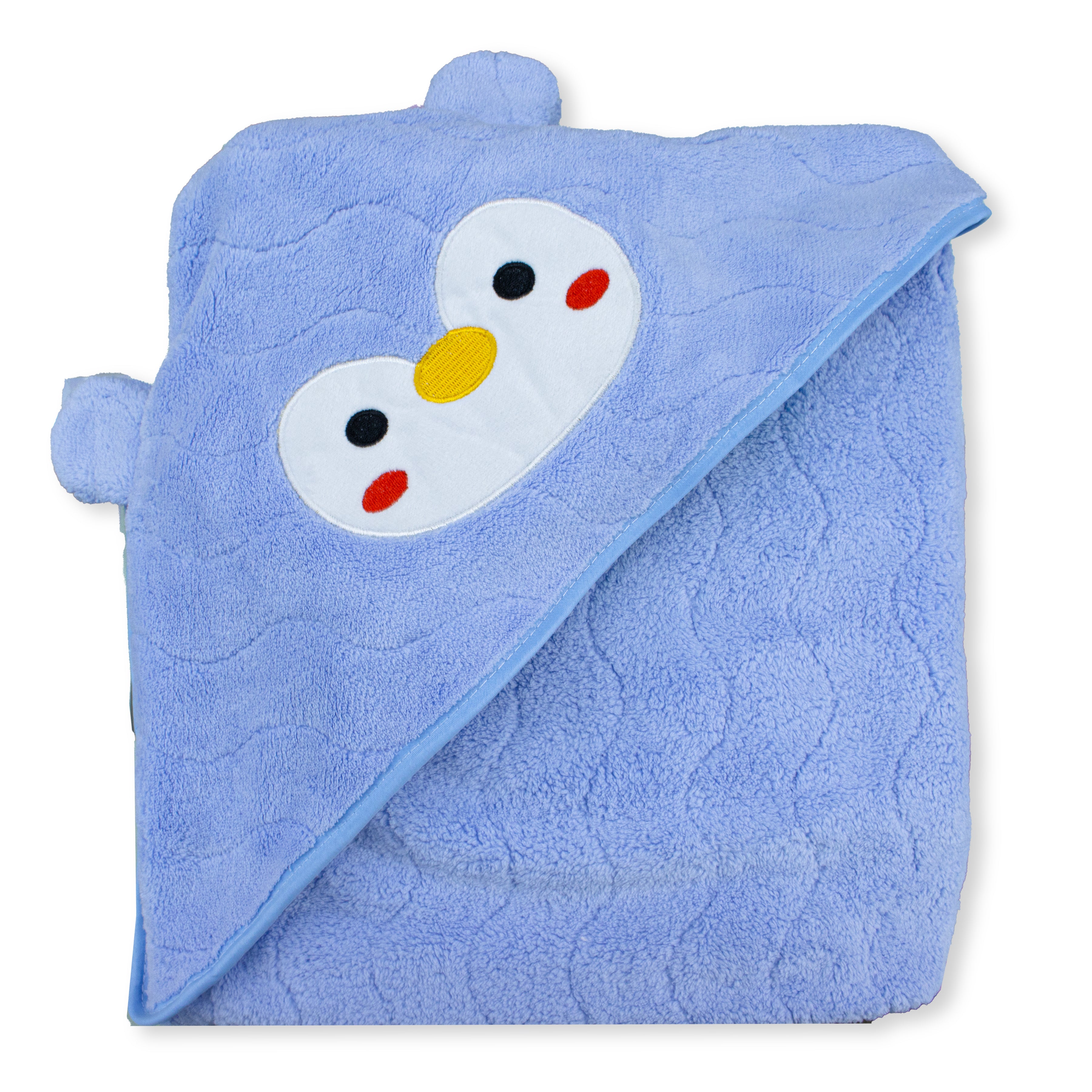 Soft Baby Fur Hooded Towel for Newborns & Toddlers | Ultra Absorbent Bath Towel