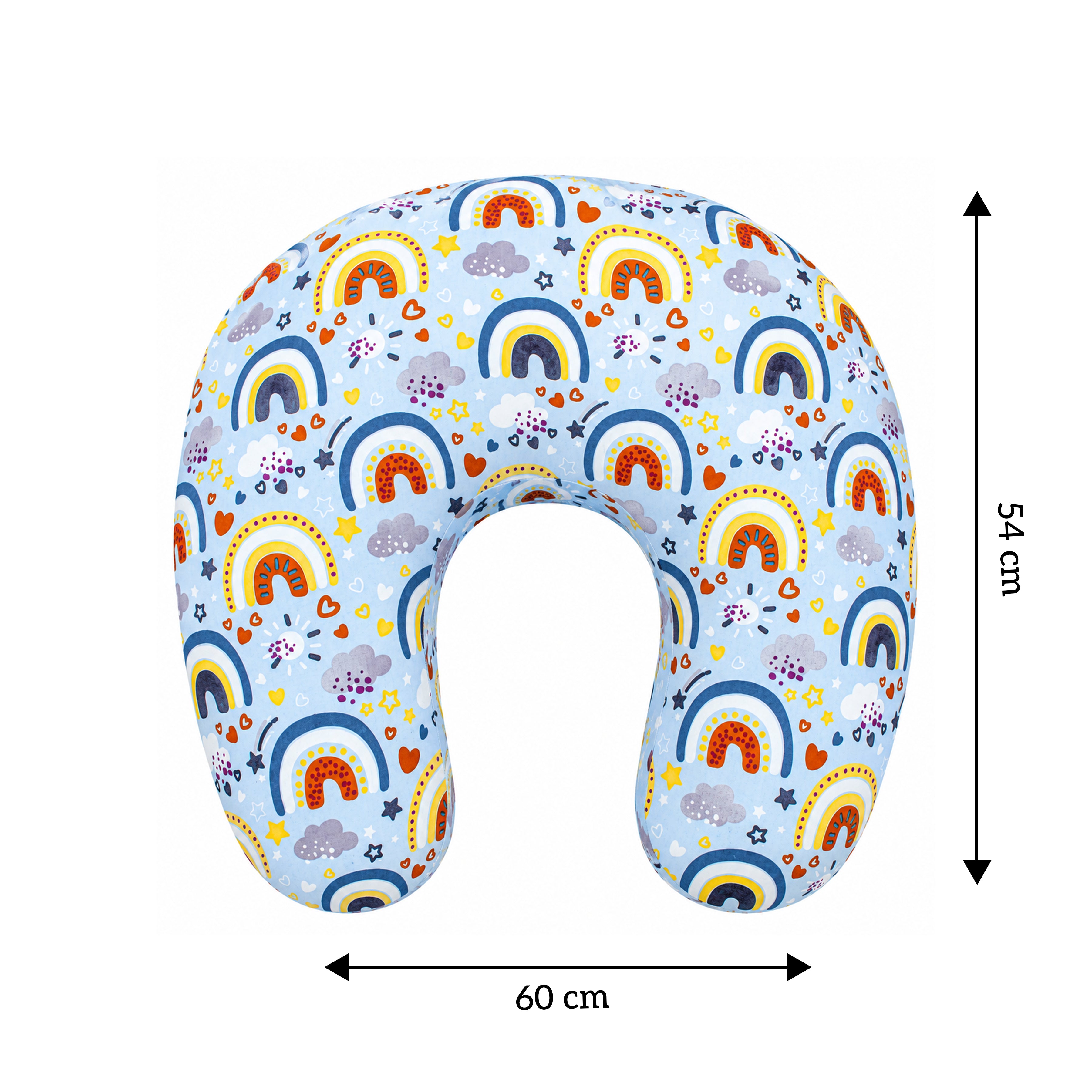 Nursing Pillow for Moms Comfy U-Shape with Handy Pocket Washable Cotton Cover, Zippers, No Foul Smell | Smart Fit for Feeding, Holding and Bonding