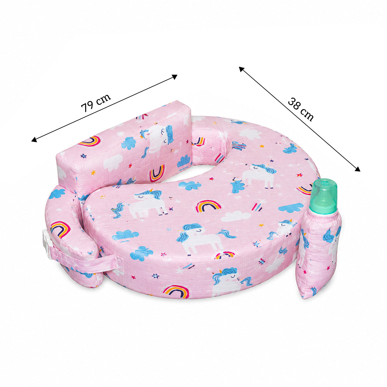 Back Support Feeding Pillow for Baby | Ergonomic Nursing Pillow for Breastfeeding & Bottle Feeding | Comfortable Maternity Support Cushion