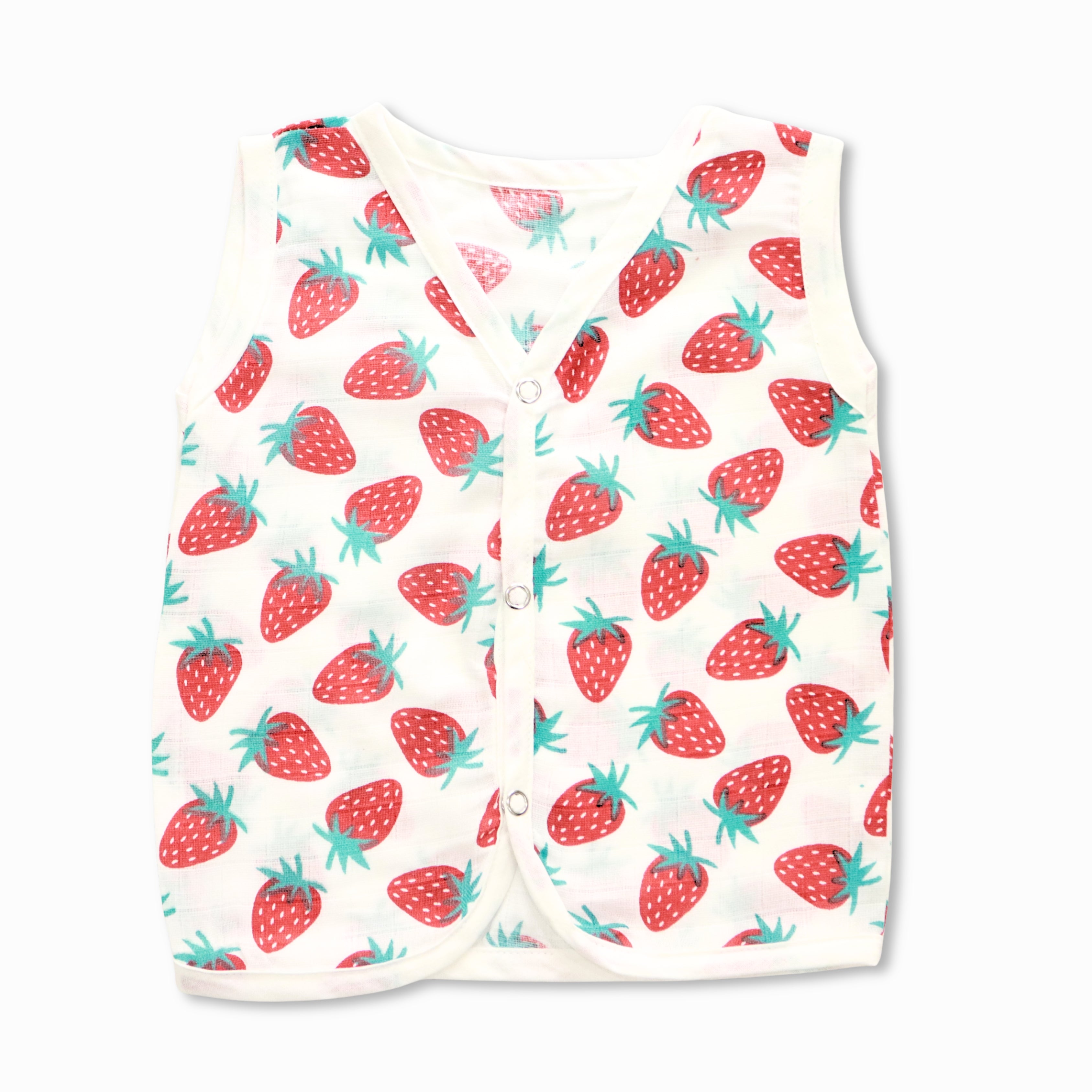 Muslin Button Type Jablas | Muslin Front Button Top For Babies