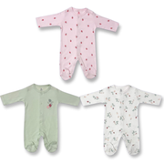 Full Length Baby Rompers | Soft Cotton Footed Onesies for Newborns & Infants | Comfortable All-Season Sleep & Play Wear