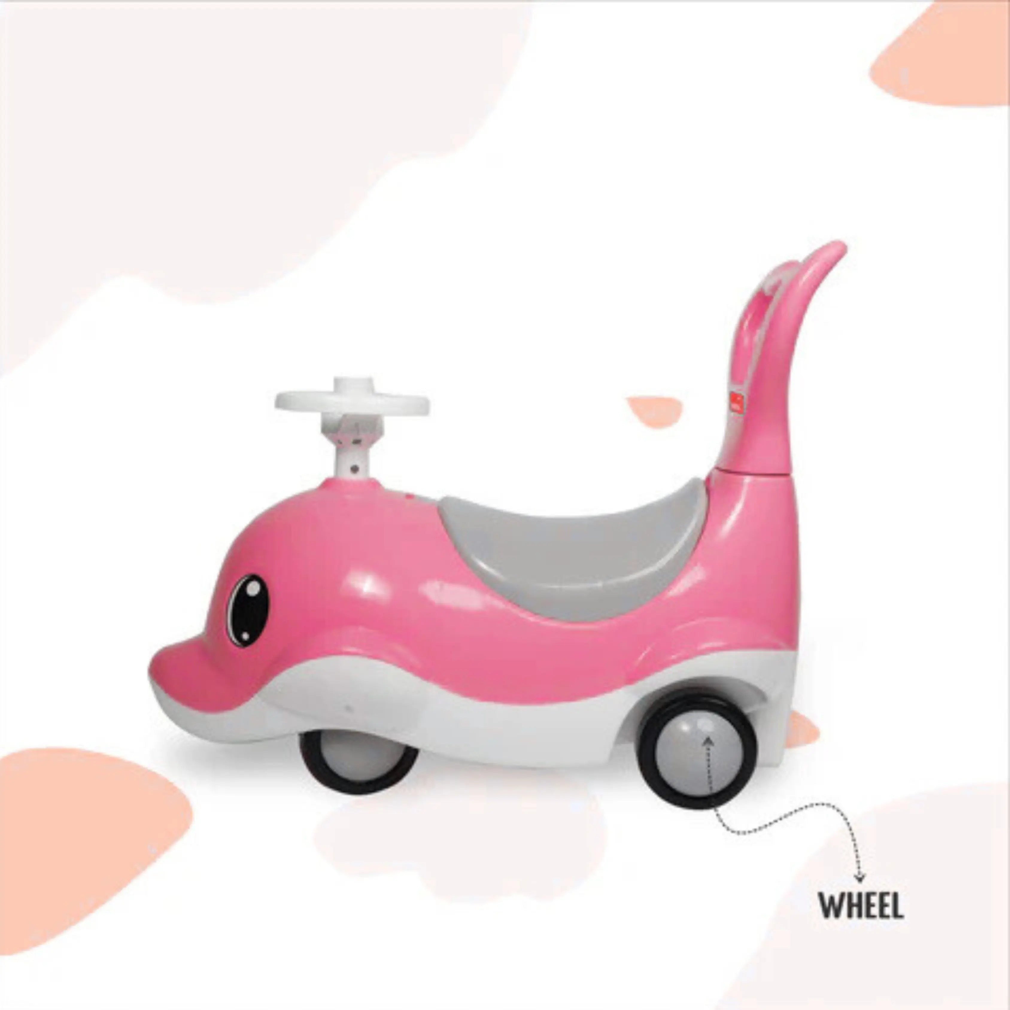 apple baby Shark Rider for Kids | Push Car Rider with Smooth Wheels ...