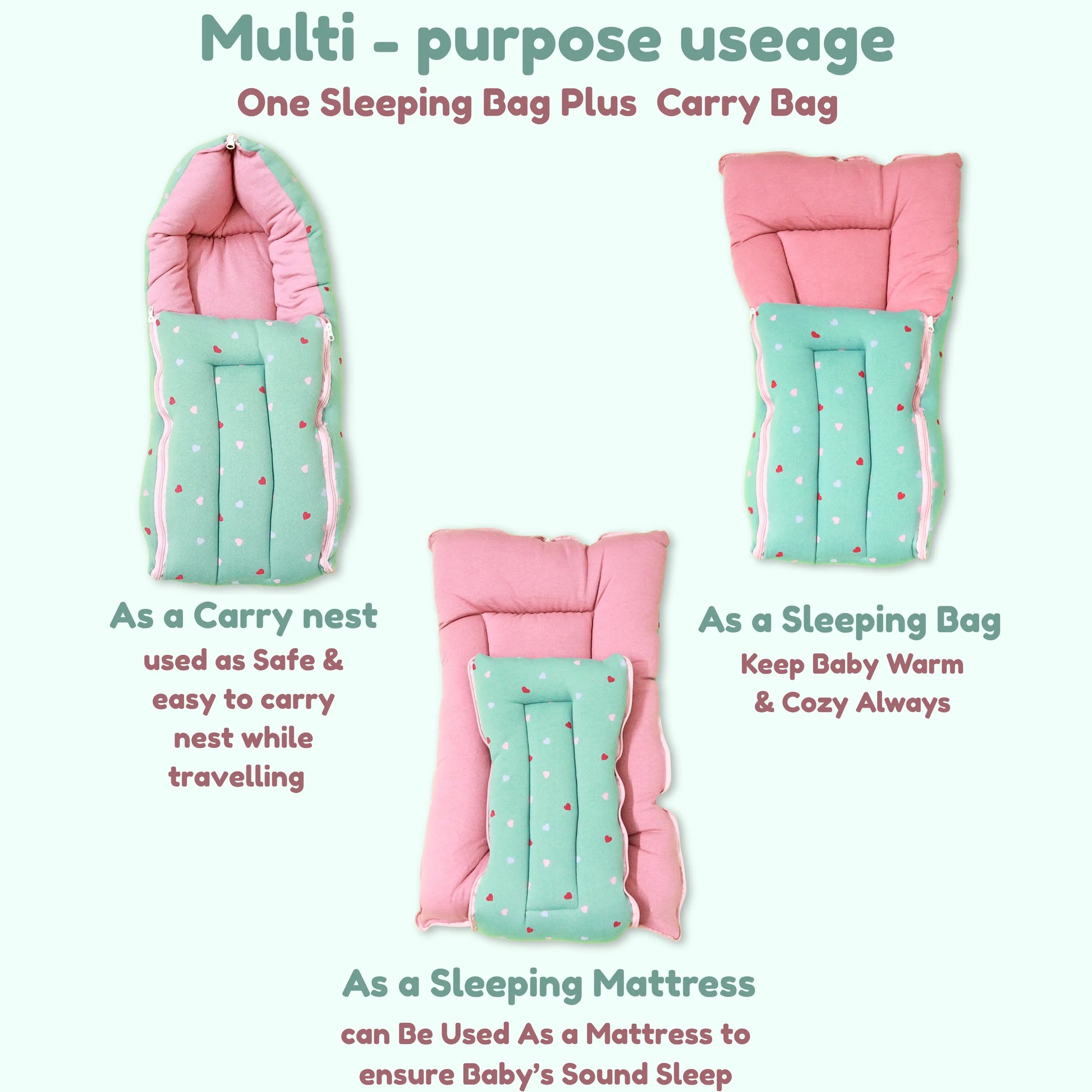 Cotton Baby Carry Bed | Baby Carry Nest | Baby Carrier babee D