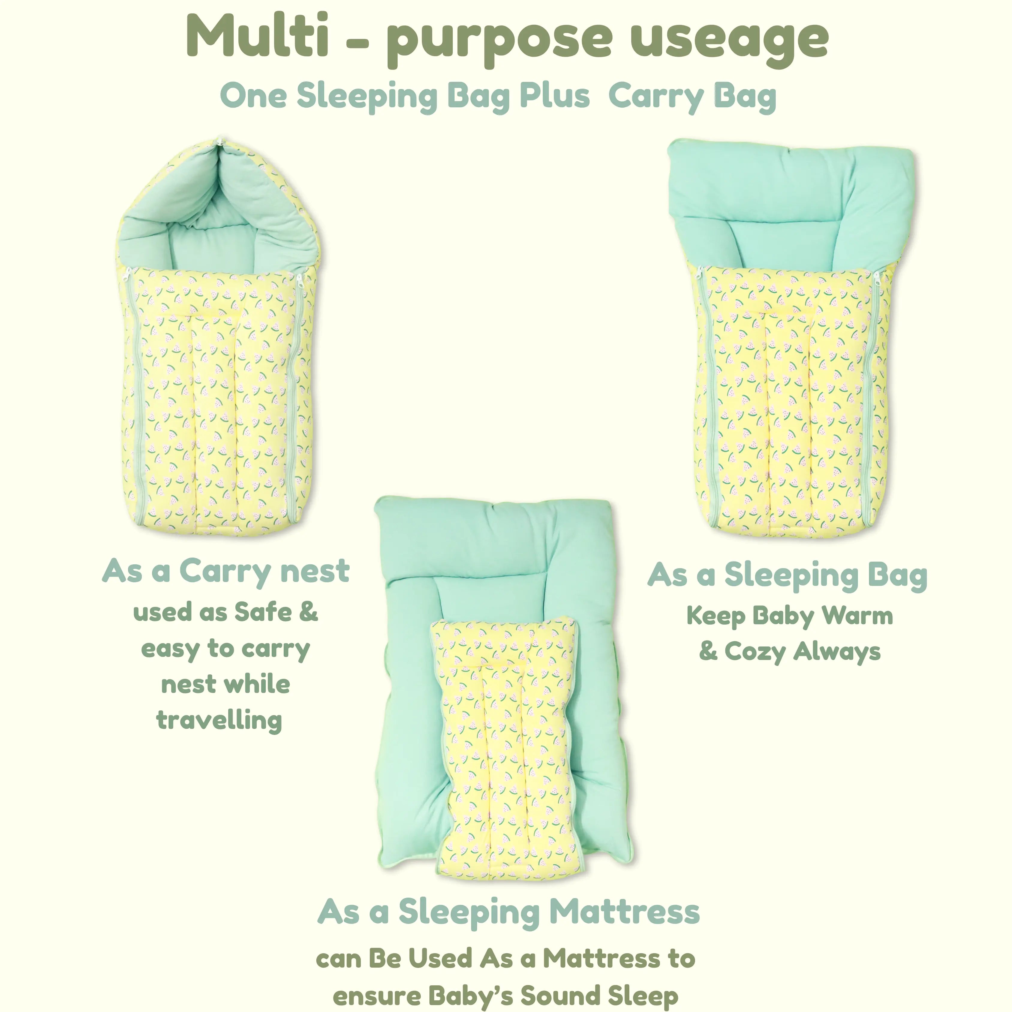 Cotton Baby Carry Bed | Baby Carry Nest | Baby Carrier babee D