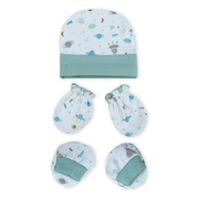 Newborn Baby Cap, Mittens & Booties Set | Soft Cotton Winter Essentials for Newborns | Warm & Comfortable Baby Gift Set