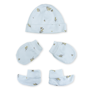 Newborn Baby Cap, Mittens & Booties Set | Soft Cotton Winter Essentials for Newborns | Warm & Comfortable Baby Gift Set