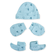 Newborn Baby Cap, Mittens & Booties Set | Soft Cotton Winter Essentials for Newborns | Warm & Comfortable Baby Gift Set