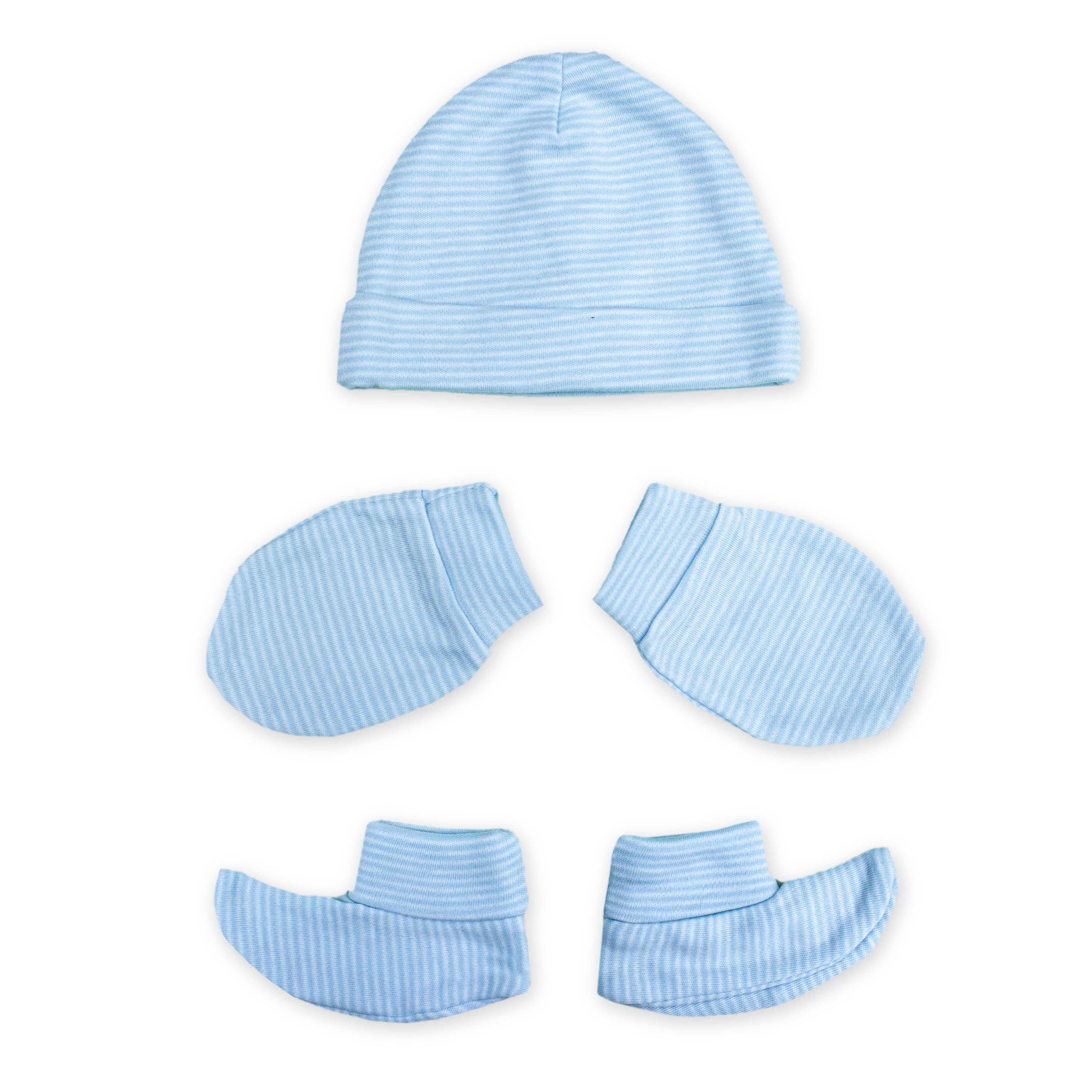 Newborn Baby Cap, Mittens & Booties Set | Soft Cotton Winter Essentials for Newborns | Warm & Comfortable Baby Gift Set