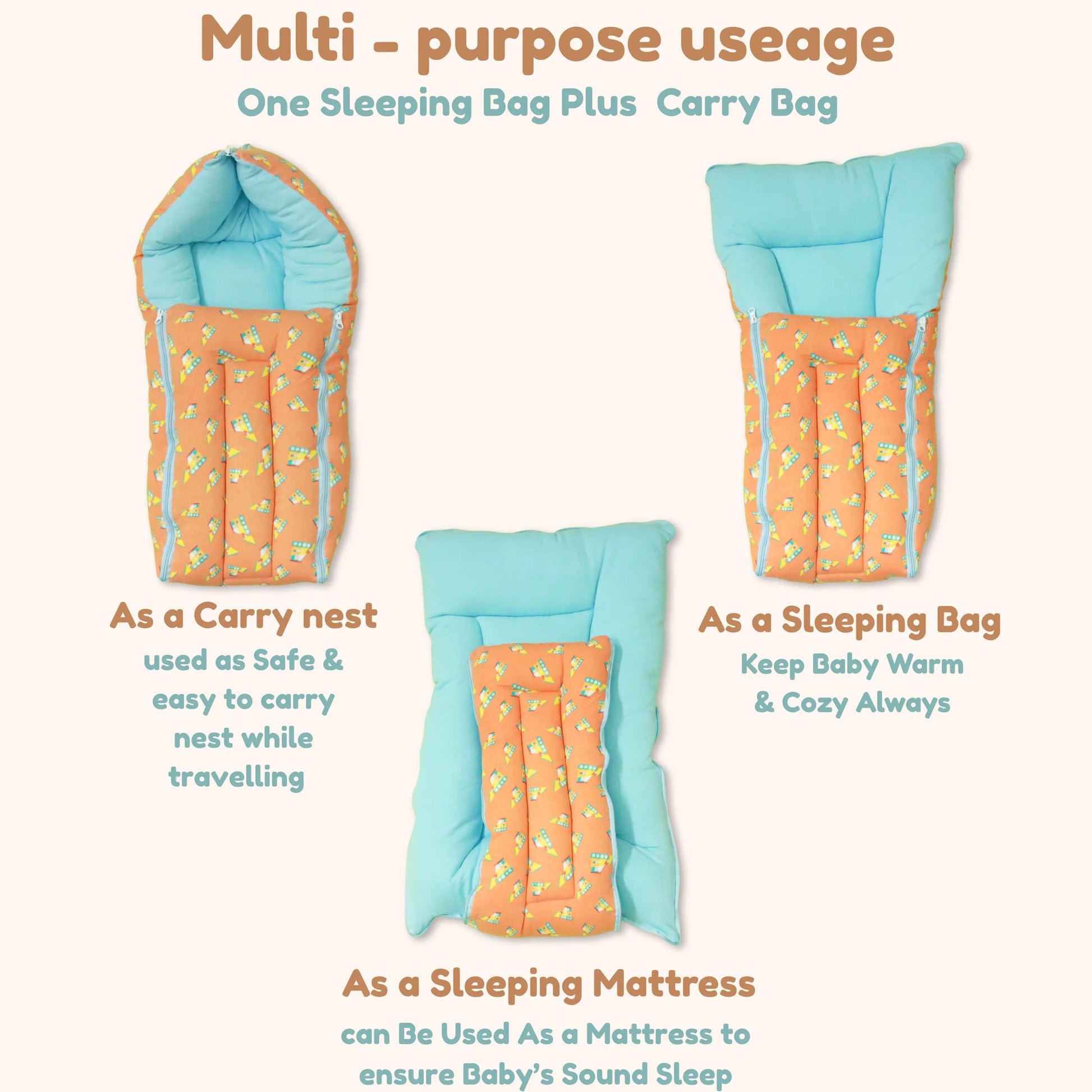 Cotton Baby Carry Bed | Baby Carry Nest | Baby Carrier babee D