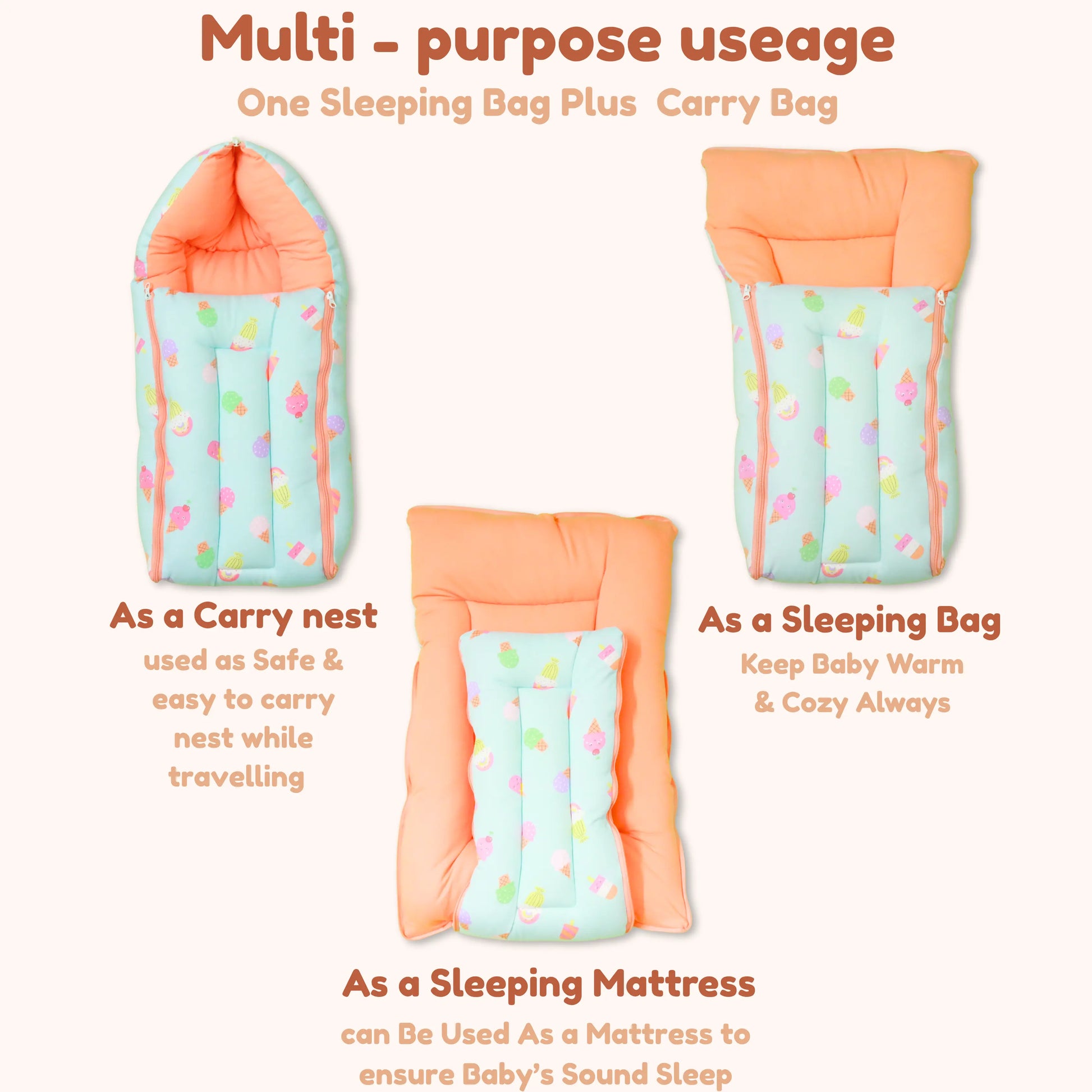 Cotton Baby Carry Bed | Baby Carry Nest | Baby Carrier babee D