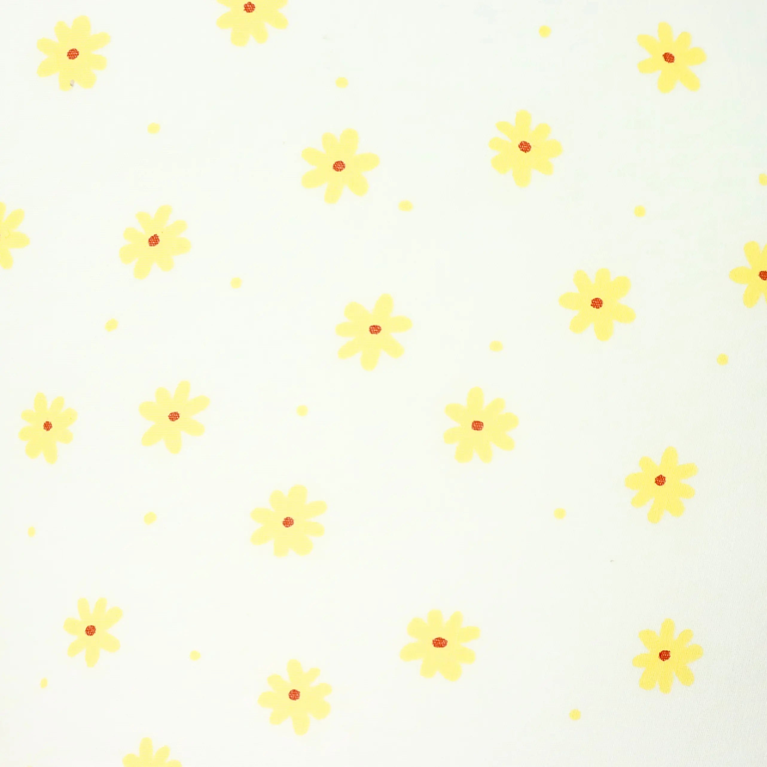 Newborn Nursing Feeding Pillow, Breastfeeding Pillows with Removable Cover - White with Yellow Flowers babee D