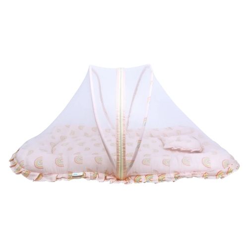Premium Baby Bedding Set with Mosquito Net | 100% Insect Protection, Zip Closure & Baby Pillow