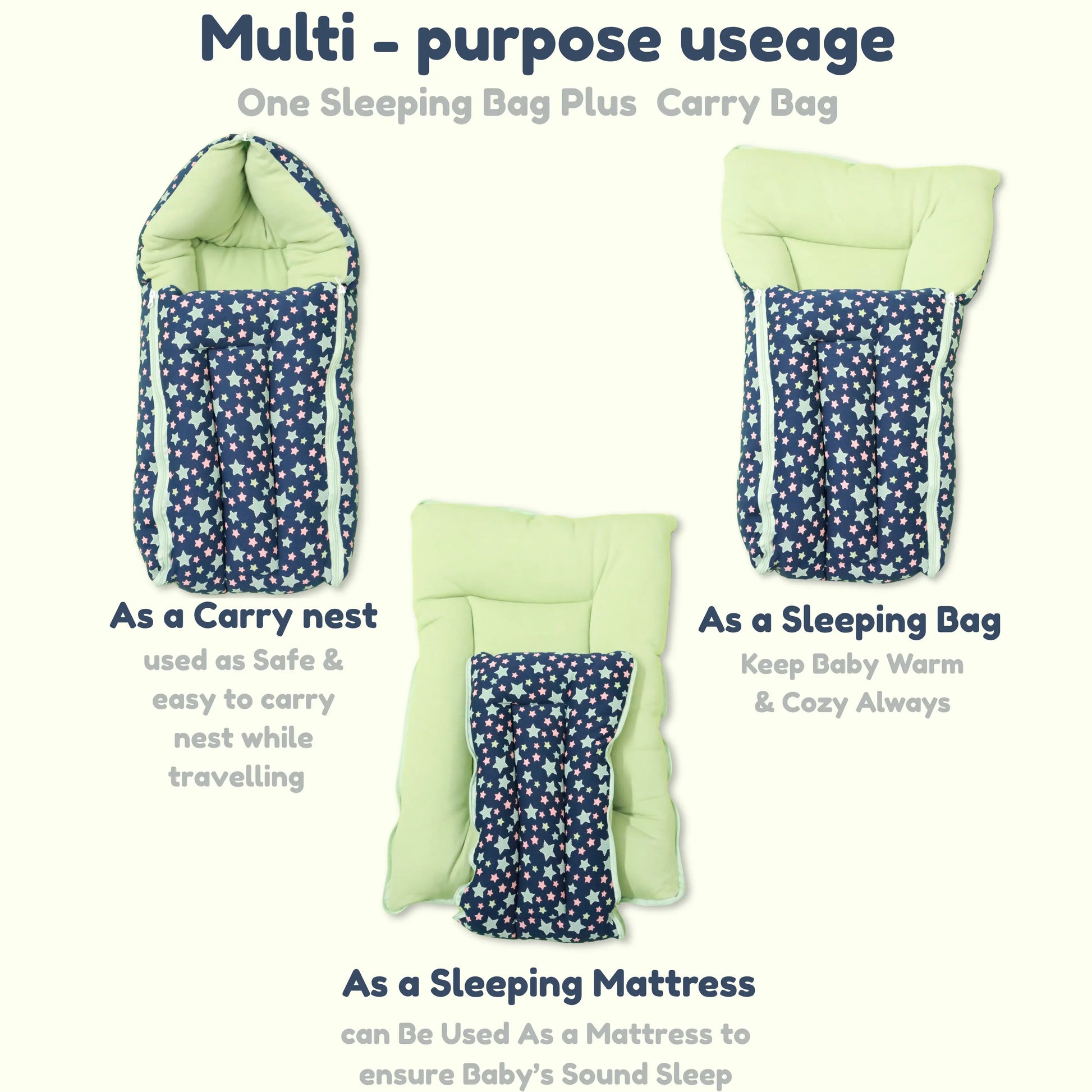 Cotton Baby Carry Bed | Baby Carry Nest | Baby Carrier babee D