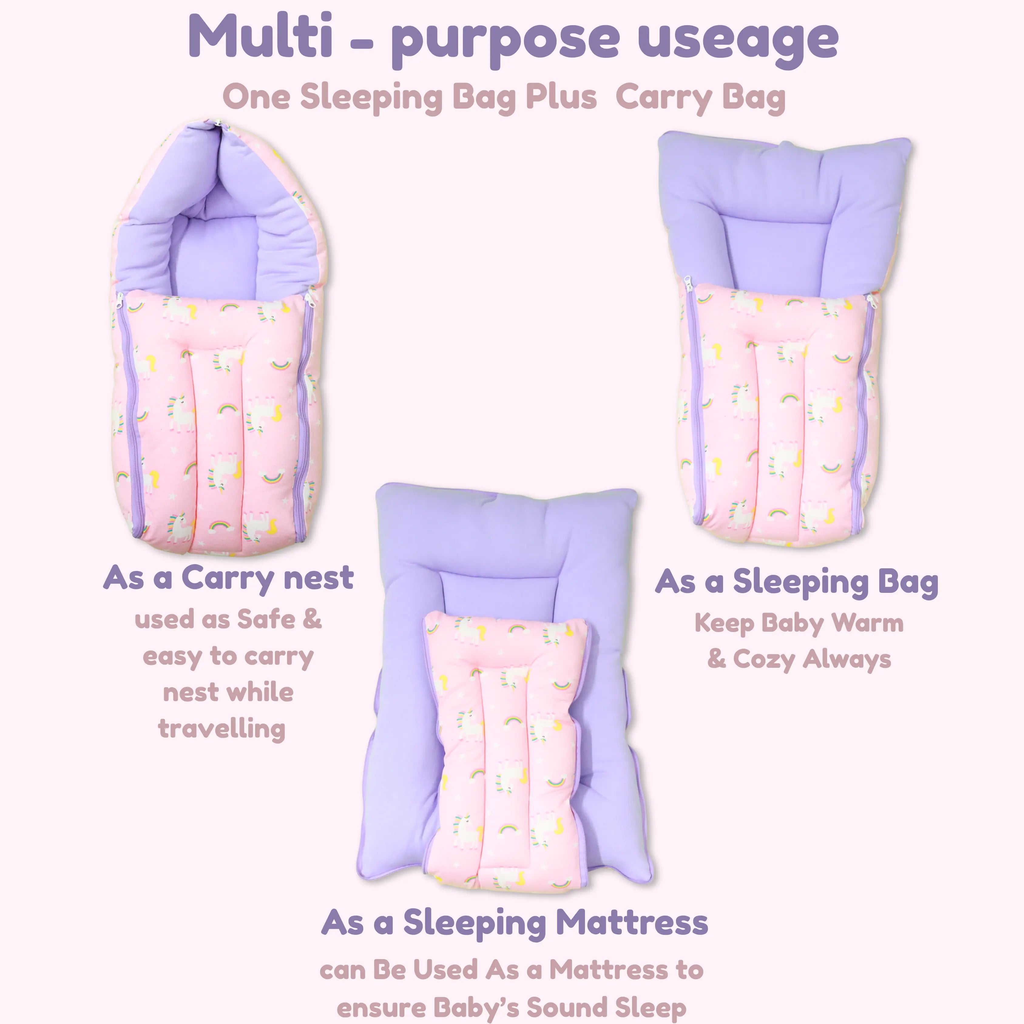 Cotton Baby Carry Bed | Baby Carry Nest | Baby Carrier babee D