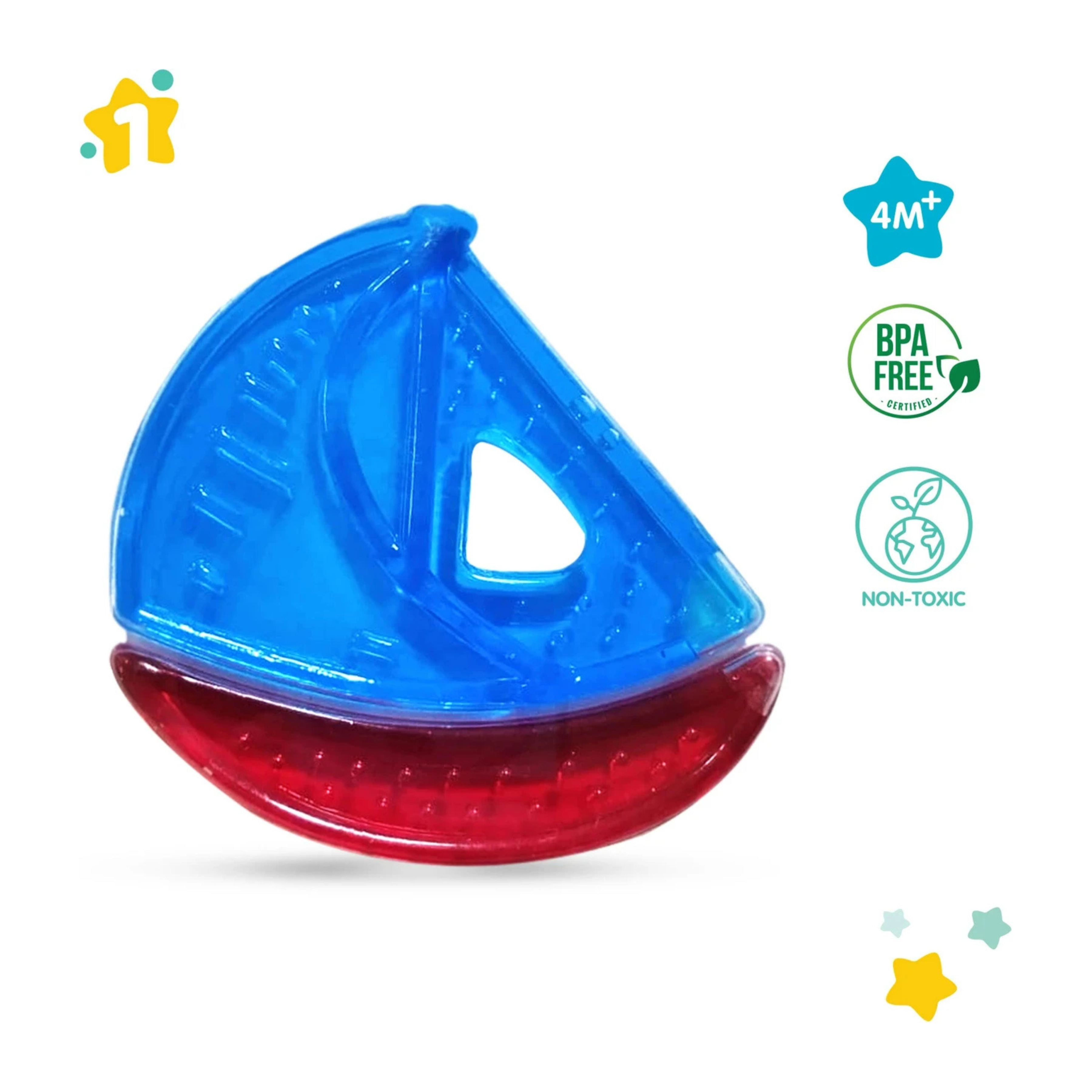 First Step Water Filled Silicone Baby Cooling Teether Soother | BPA Free Soft Teething Toy for Babies
