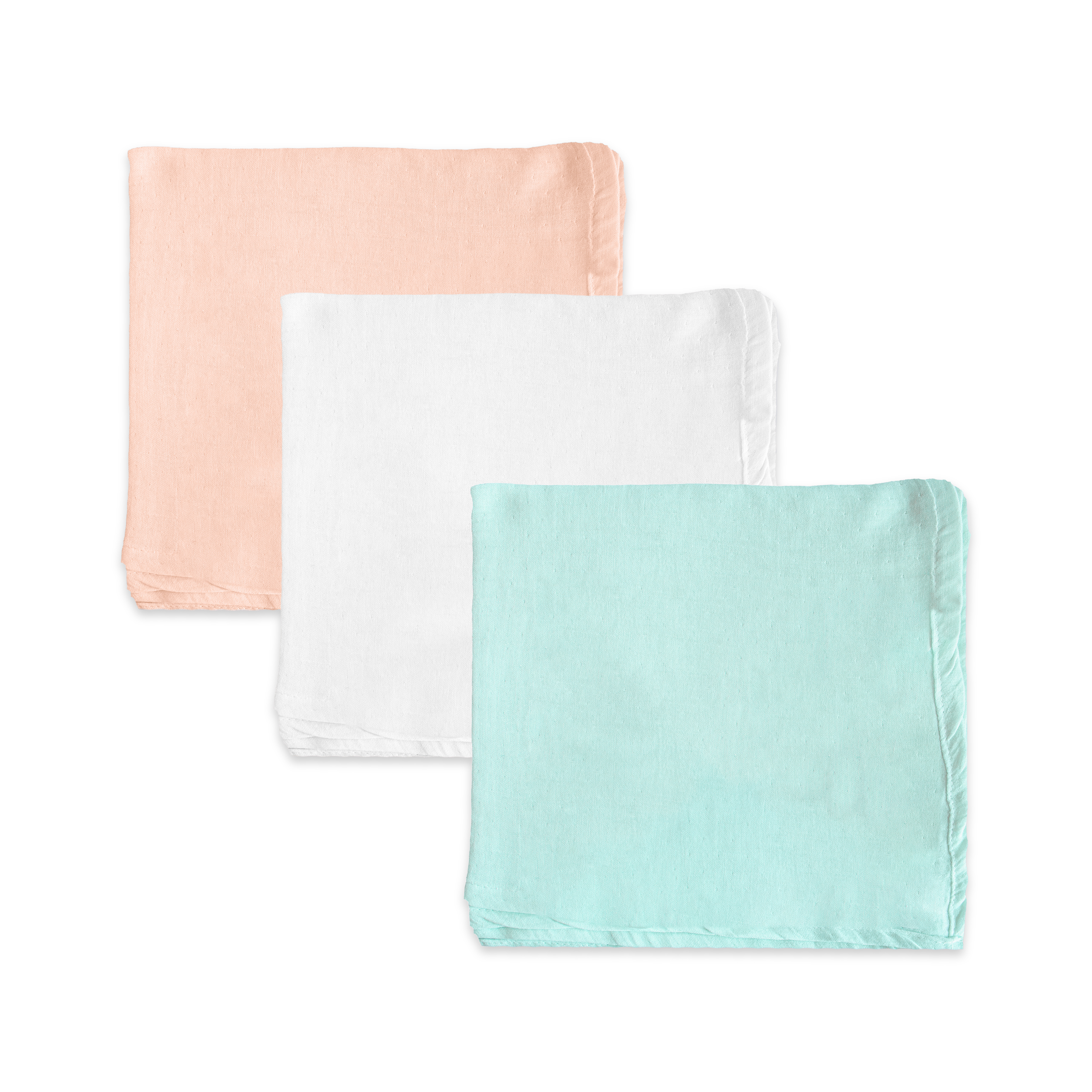 Organic 100% Cotton Baby Muslin Swaddle Cloth | Ultra-Soft & Breathable | 110×110 cm | Newborn–12 Months | Pack of 3