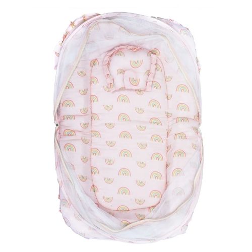 Premium Baby Bedding Set with Mosquito Net | 100% Insect Protection, Zip Closure & Baby Pillow
