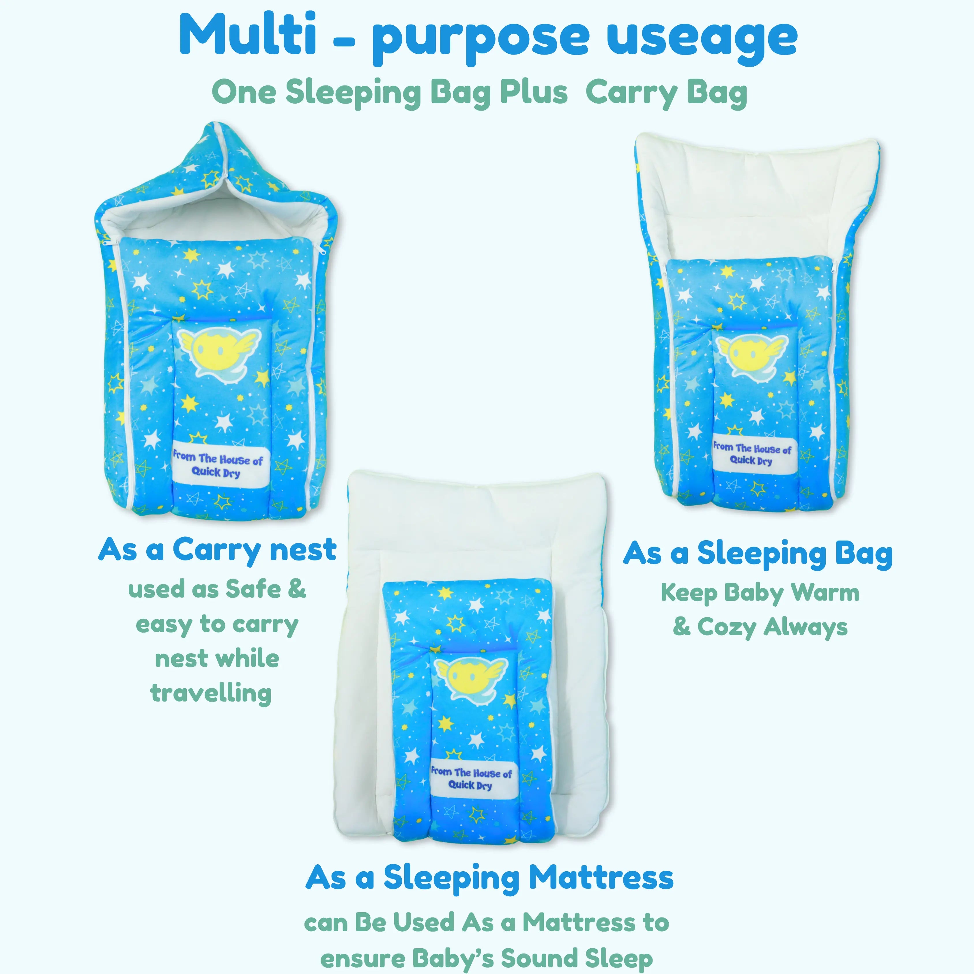 Cotton Baby Carry Bed | Baby Carry Nest | Baby Carrier babee D