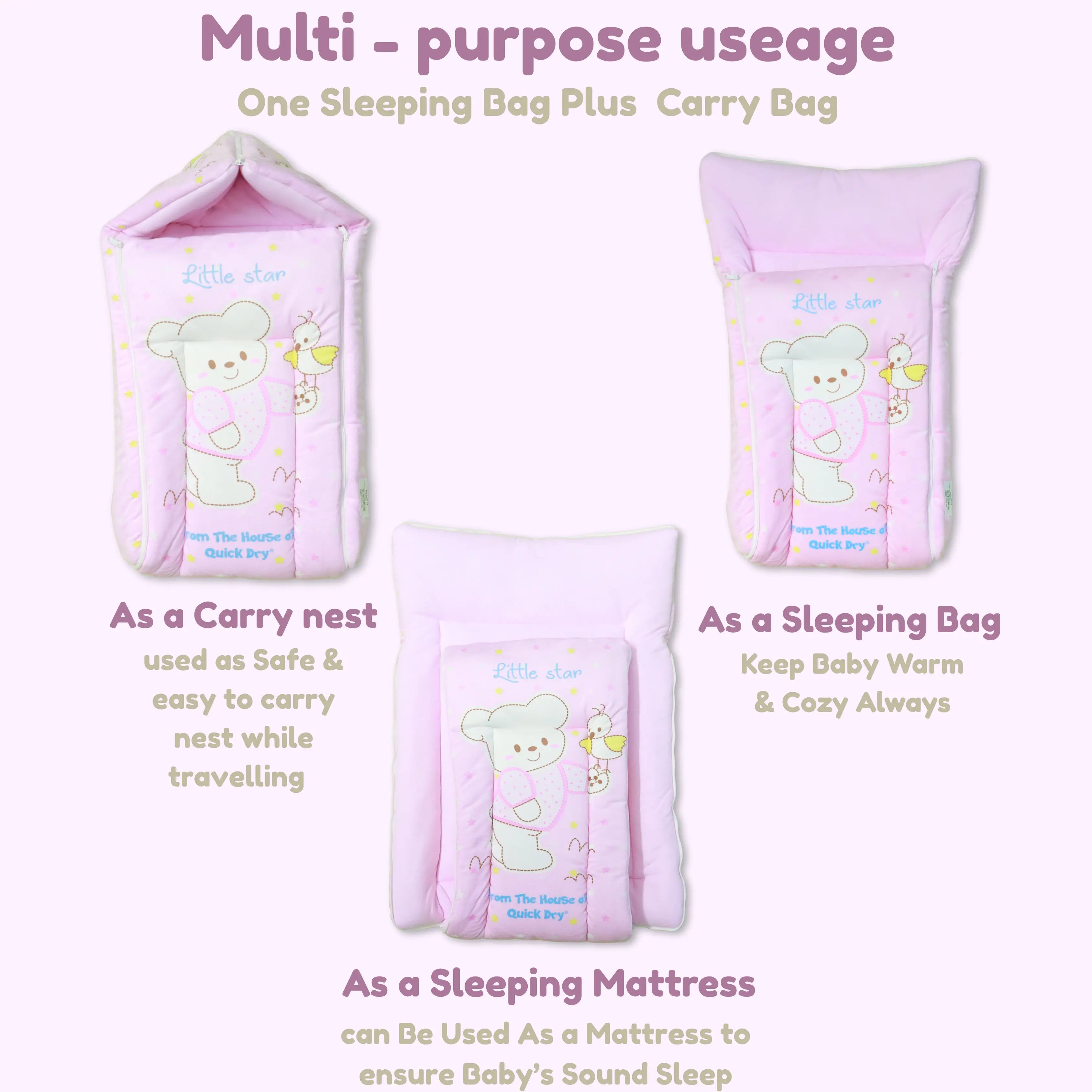 Cotton Baby Carry Bed | Baby Carry Nest | Baby Carrier babee D