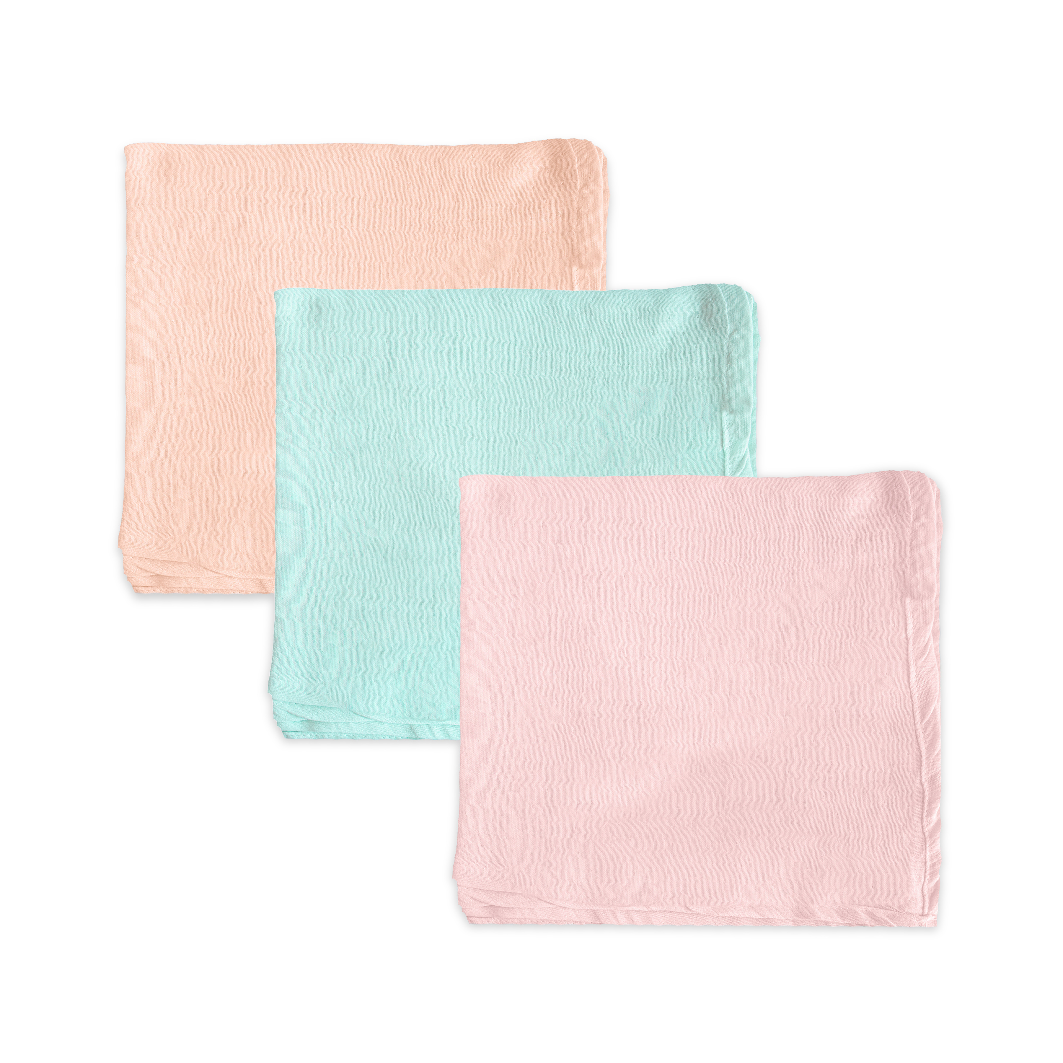 Organic 100% Cotton Baby Muslin Swaddle Cloth | Ultra-Soft & Breathable | 110×110 cm | Newborn–12 Months | Pack of 3