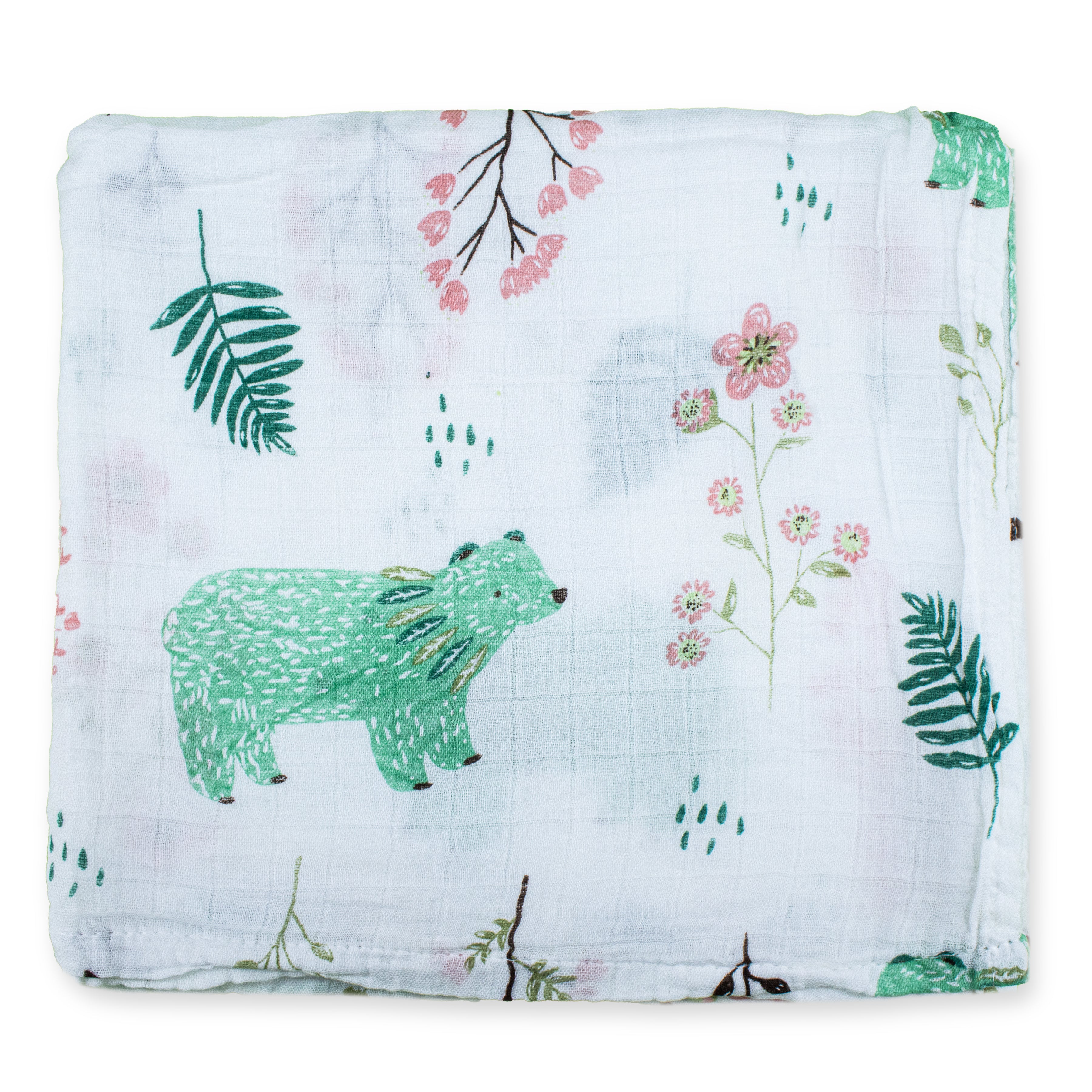 Organic 100% Cotton Baby Muslin Swaddle Cloth | Ultra-Soft & Breathable | 110×110 cm | Newborn–12 Months | Pack of 1