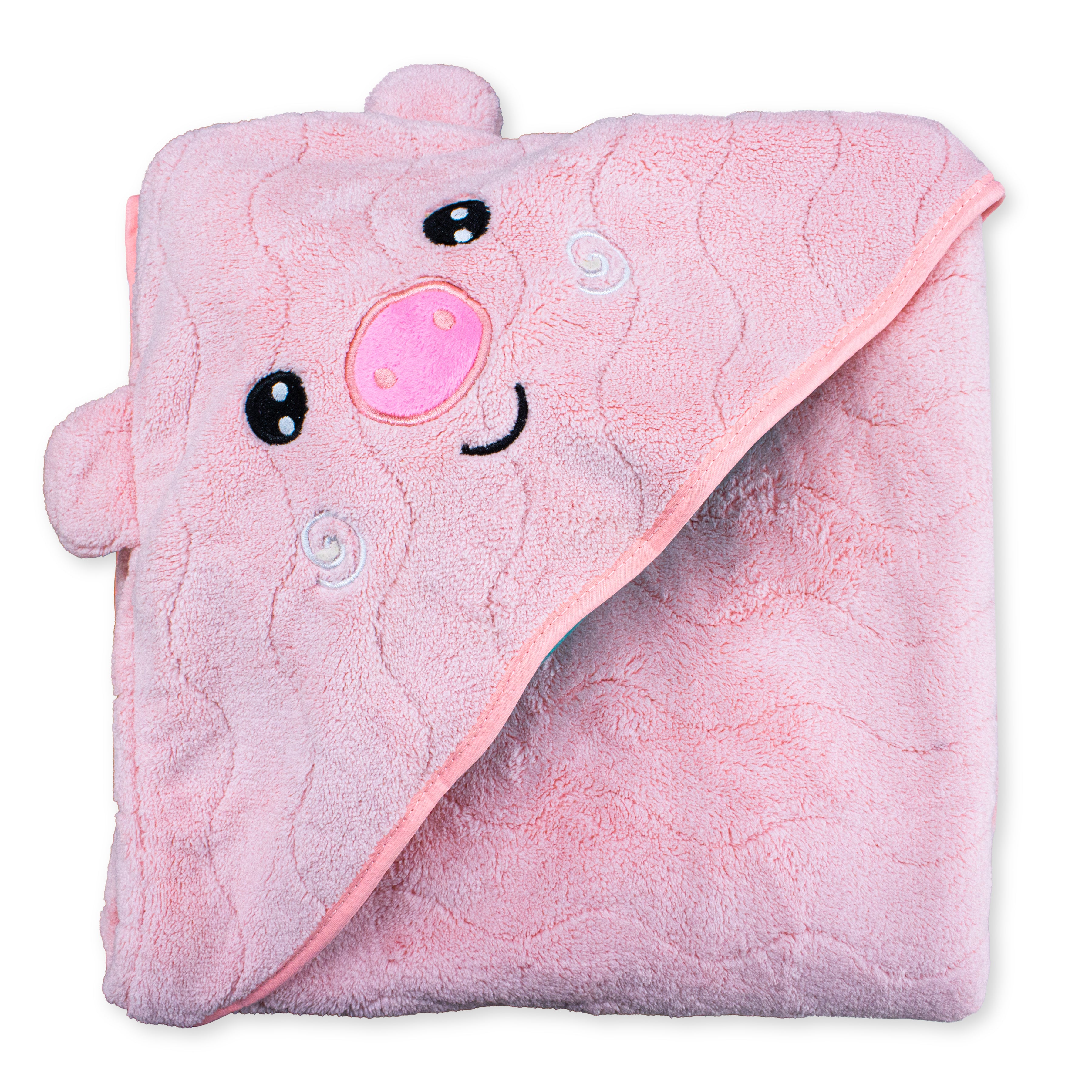 Soft Baby Fur Hooded Towel for Newborns & Toddlers | Ultra Absorbent Bath Towel
