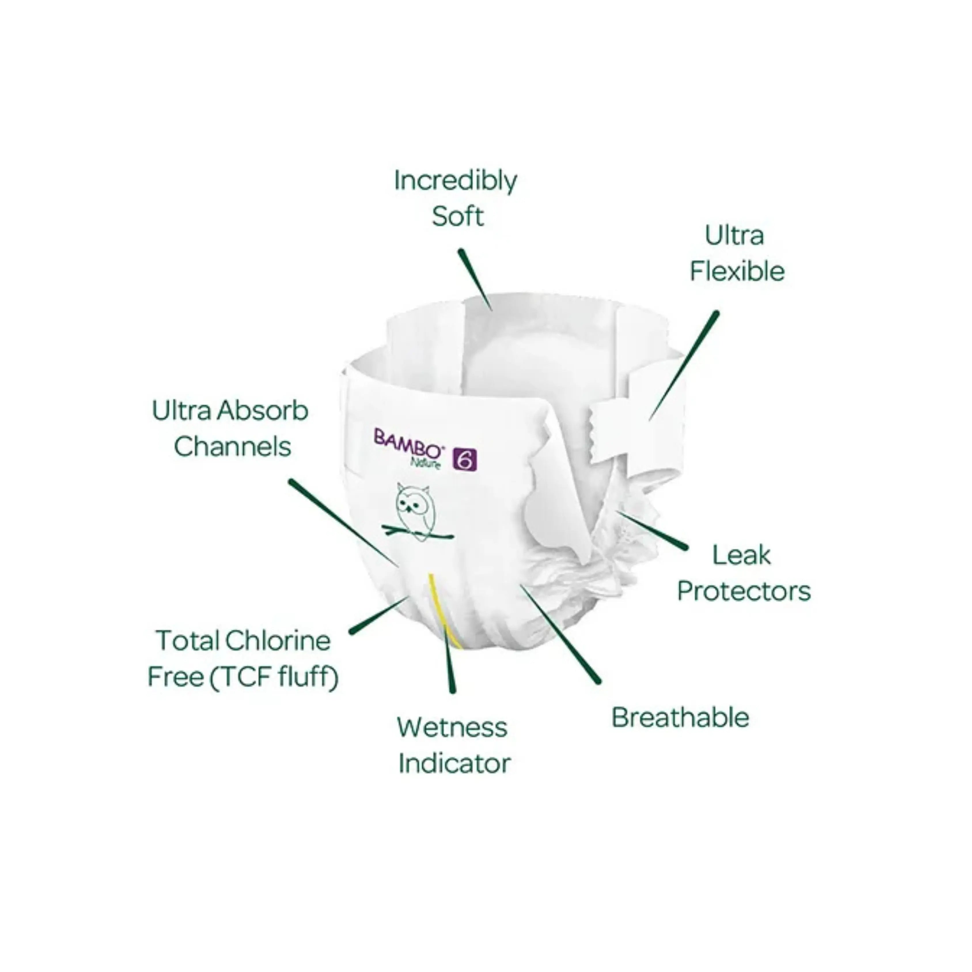 Bambo Nature Diapers Tape (XXL), 40Pcs  Tall Pack - (pack of 3) Bambo Nature