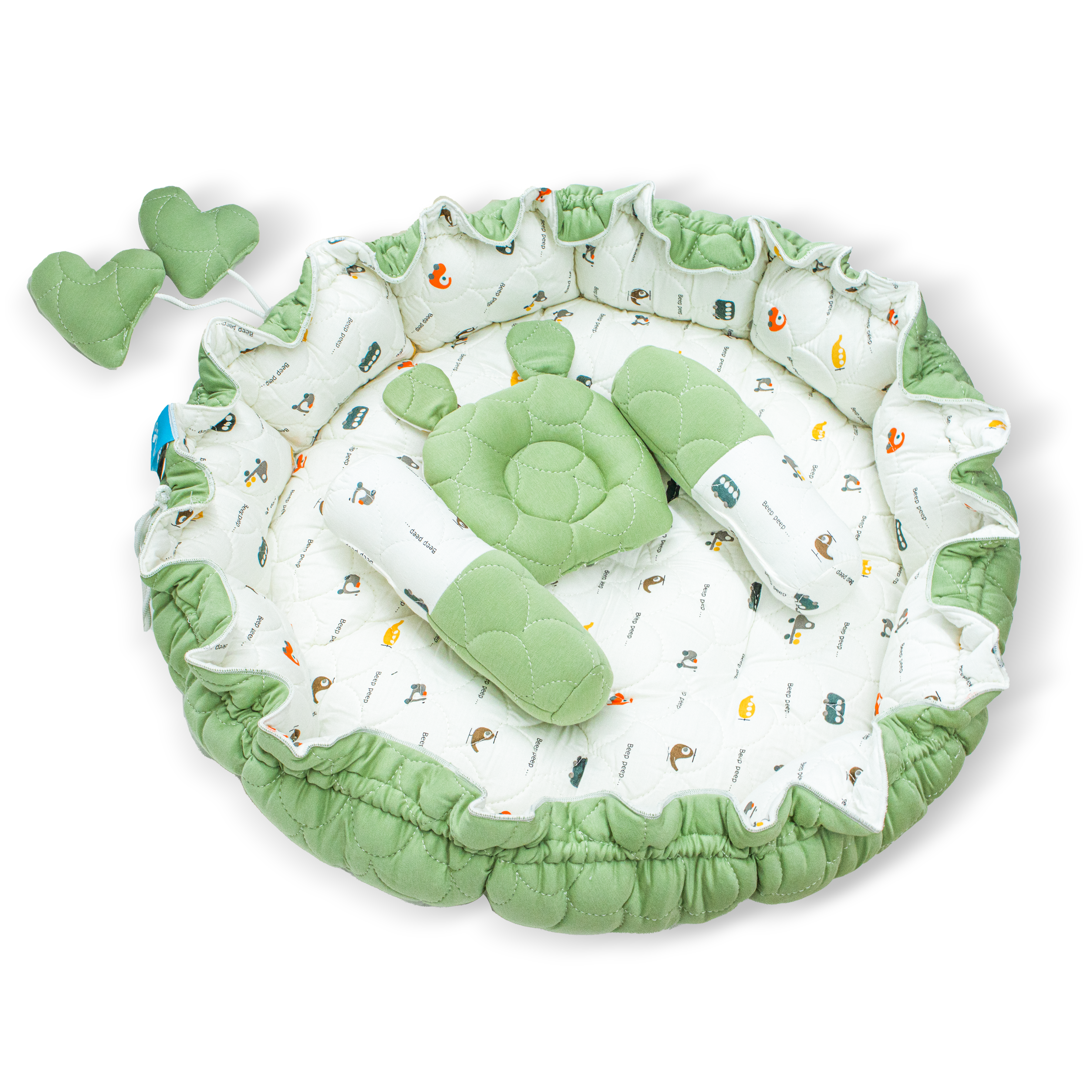 Cotton Nest for Baby Nap | Soft & Comfortable Baby Lounger Nest for Newborns | Cozy Sleeping Bed