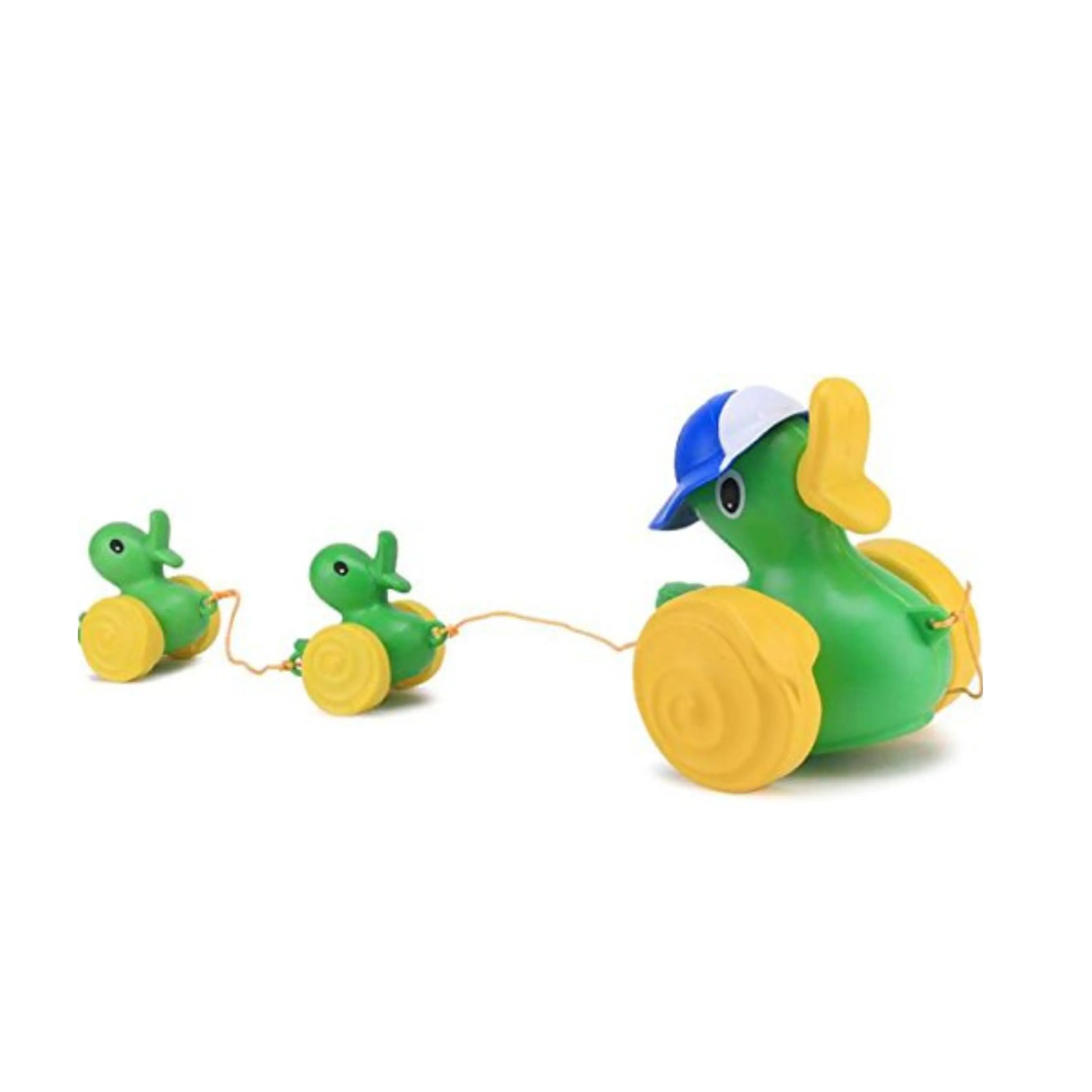 Funskool Giggles, Wiggler Duck , Pull along toy, Encourages walking,Funny walking style, 18 months & above, Infant and Preschool Toys Giggles Funskool