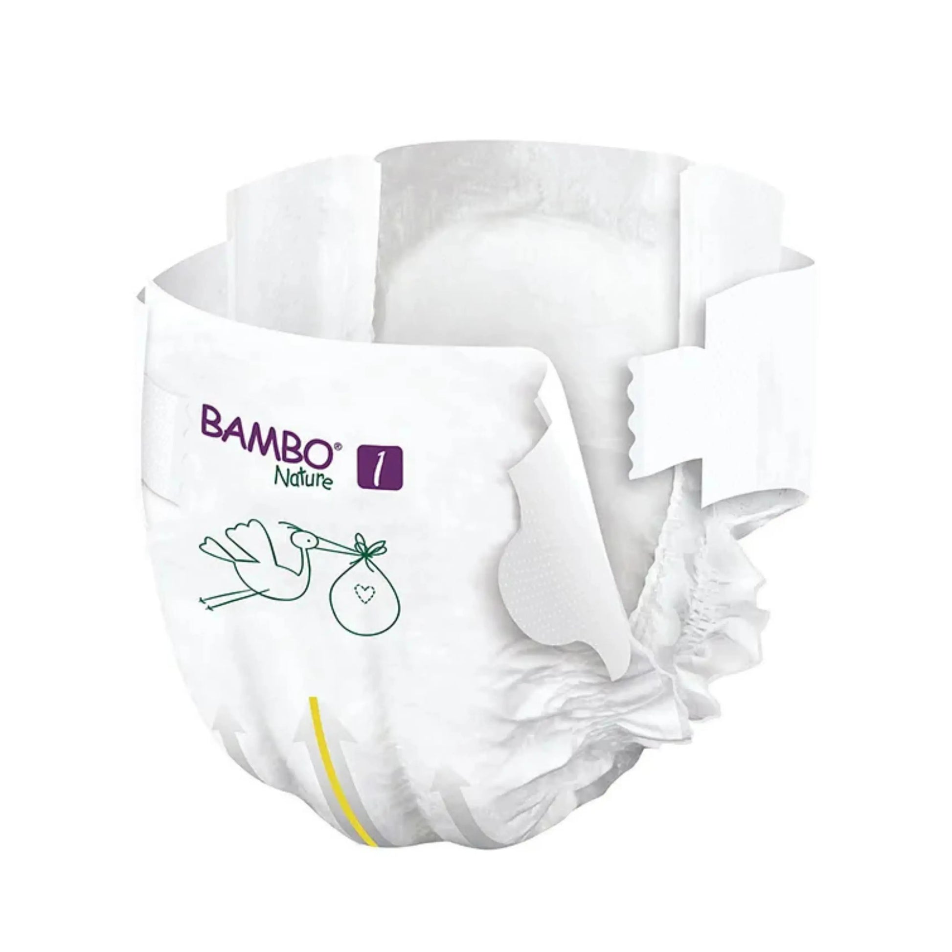 Bambo Nature Monthly Box - Skin Friendly Tape Style Diapers (size - 1) - XS ( Pack Of 6 ) Bambo Nature