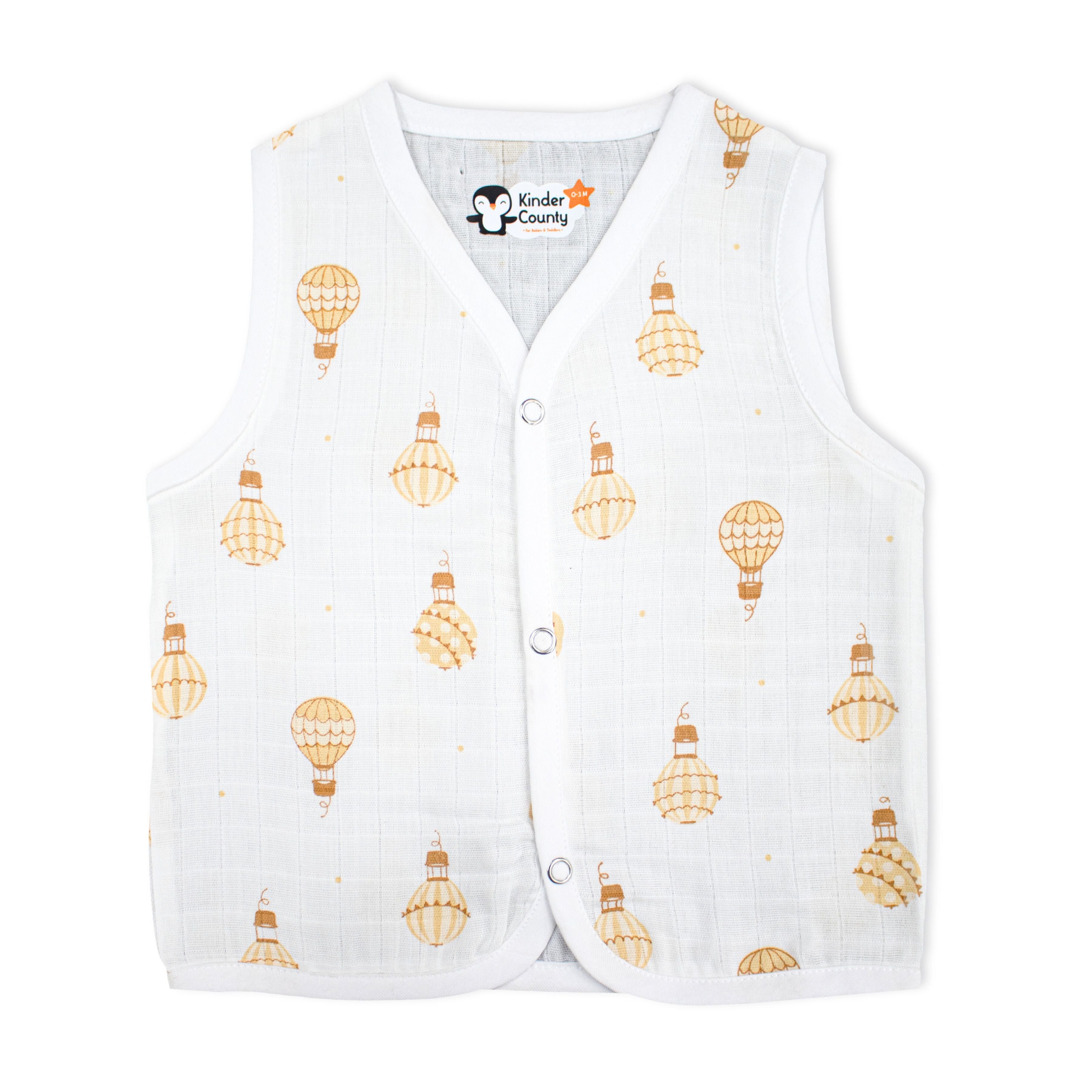 Muslin Button Type Jablas | Muslin Front Button Top For Babies