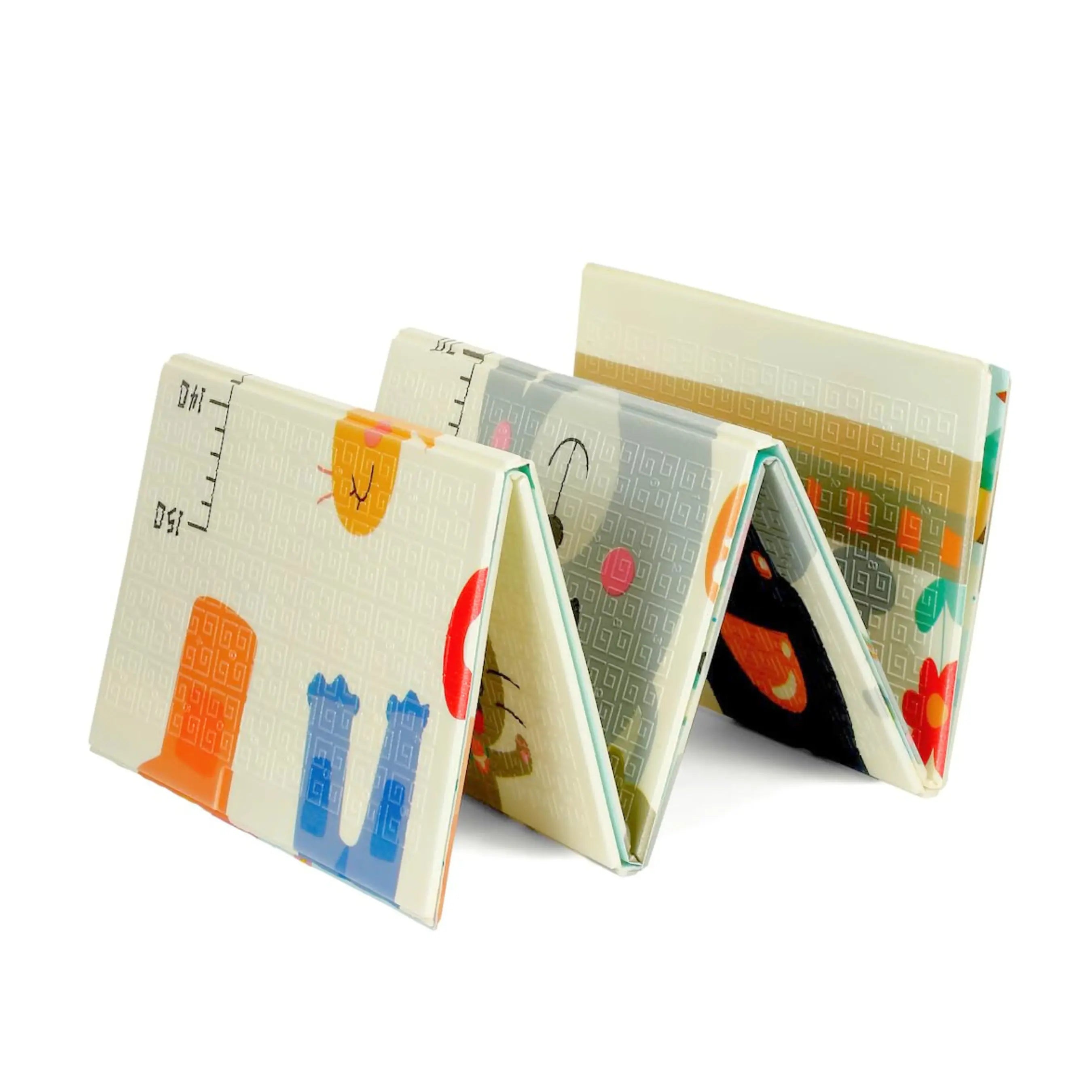 Reversible Baby Play Mat, Learning & Crawling Foldable Foam Mat (Large) babee D