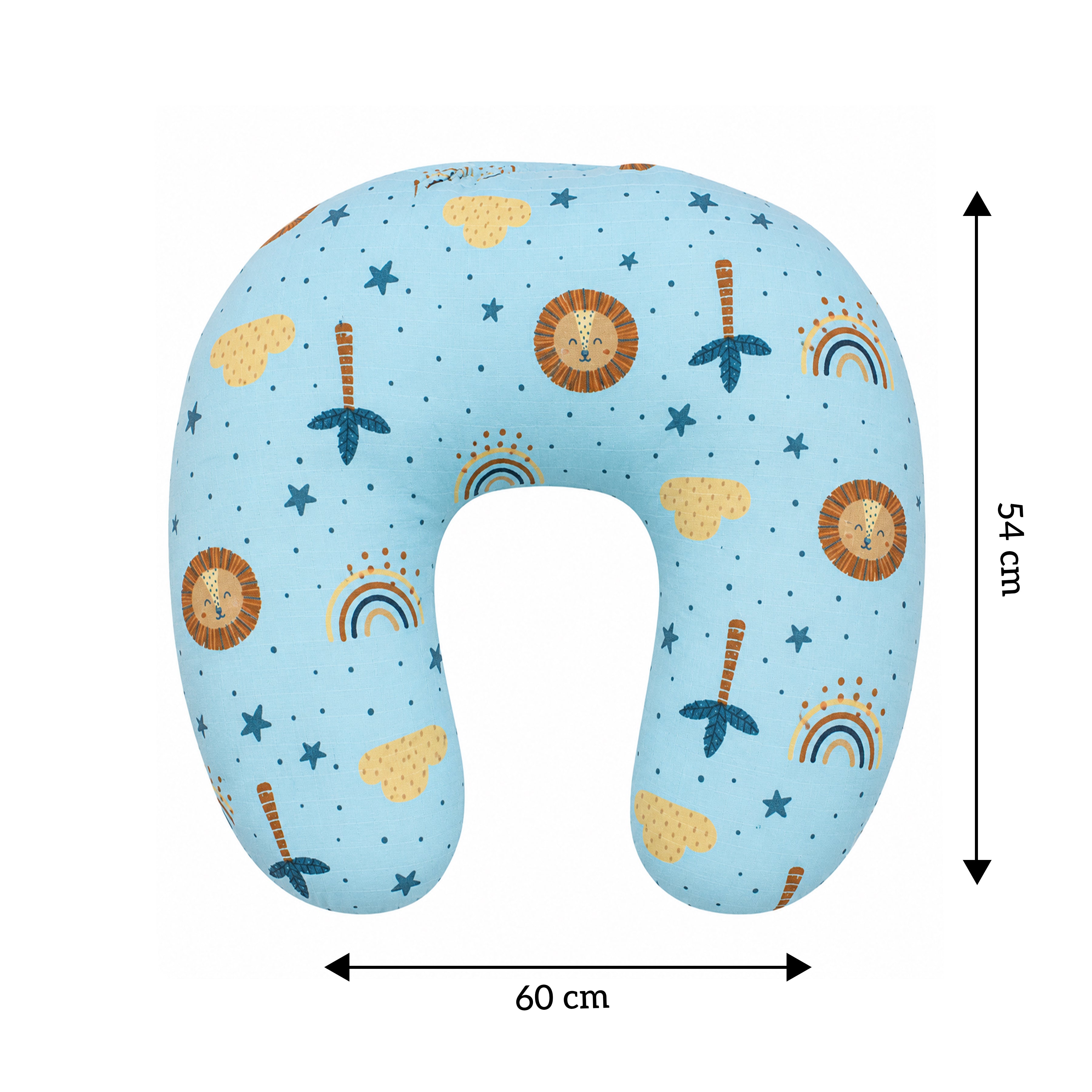 Nursing Pillow for Moms Comfy U-Shape with Handy Pocket Washable Cotton Cover, Zippers, No Foul Smell | Smart Fit for Feeding, Holding and Bonding (Copy)