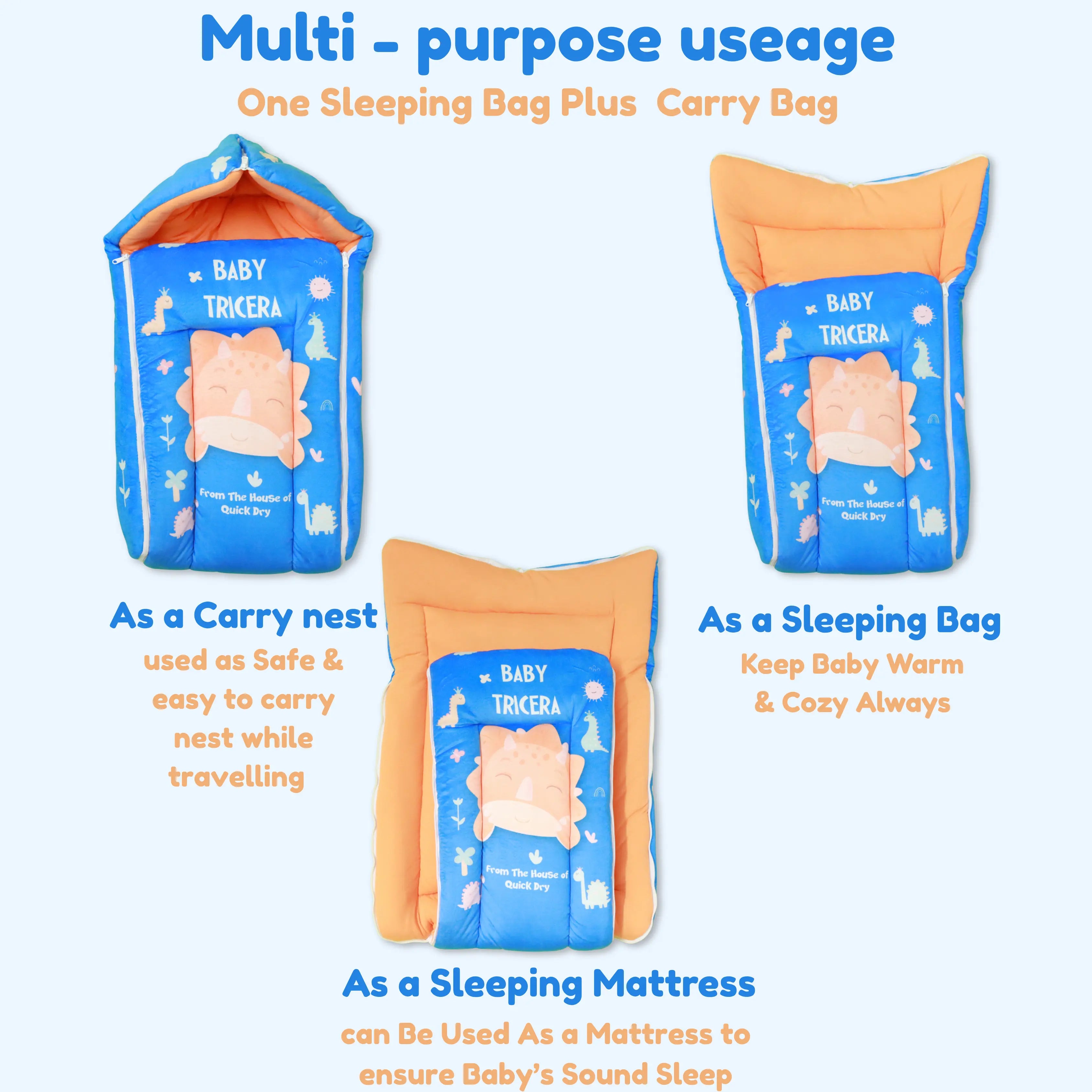 Cotton Baby Carry Bed | Baby Carry Nest | Baby Carrier babee D