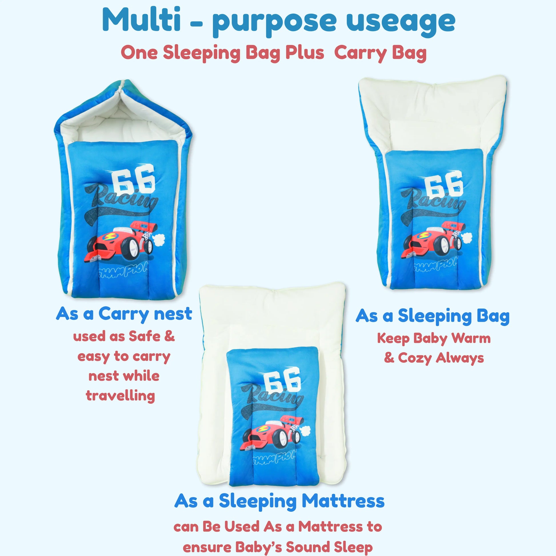 Cotton Baby Carry Bed | Baby Carry Nest | Baby Carrier babee D