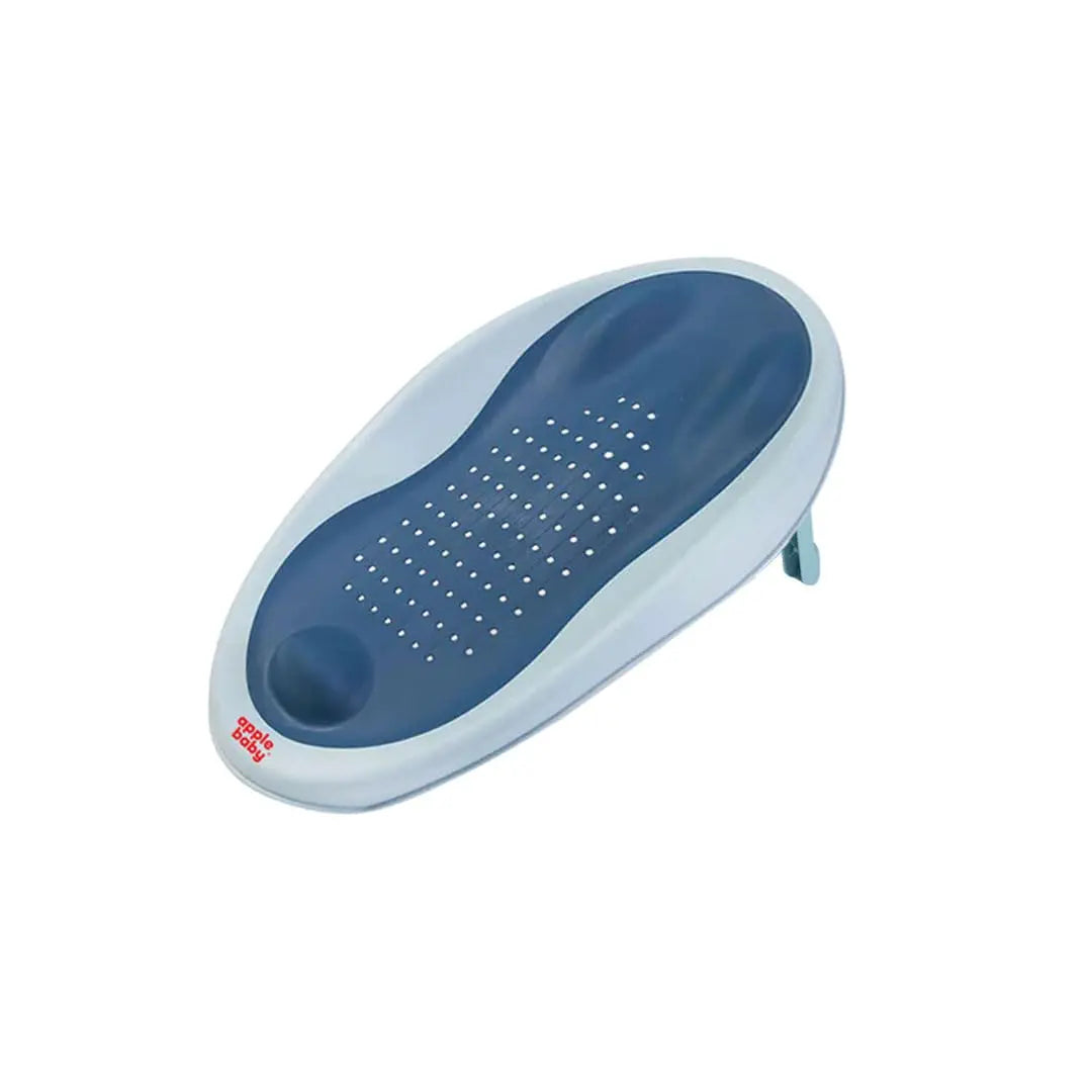 Apple Baby Bather tub Bath Support, Soft-Touch TPE Material, Non-Slip Surface with Quick Drain Holes, Compact and Lightweight (Pink)