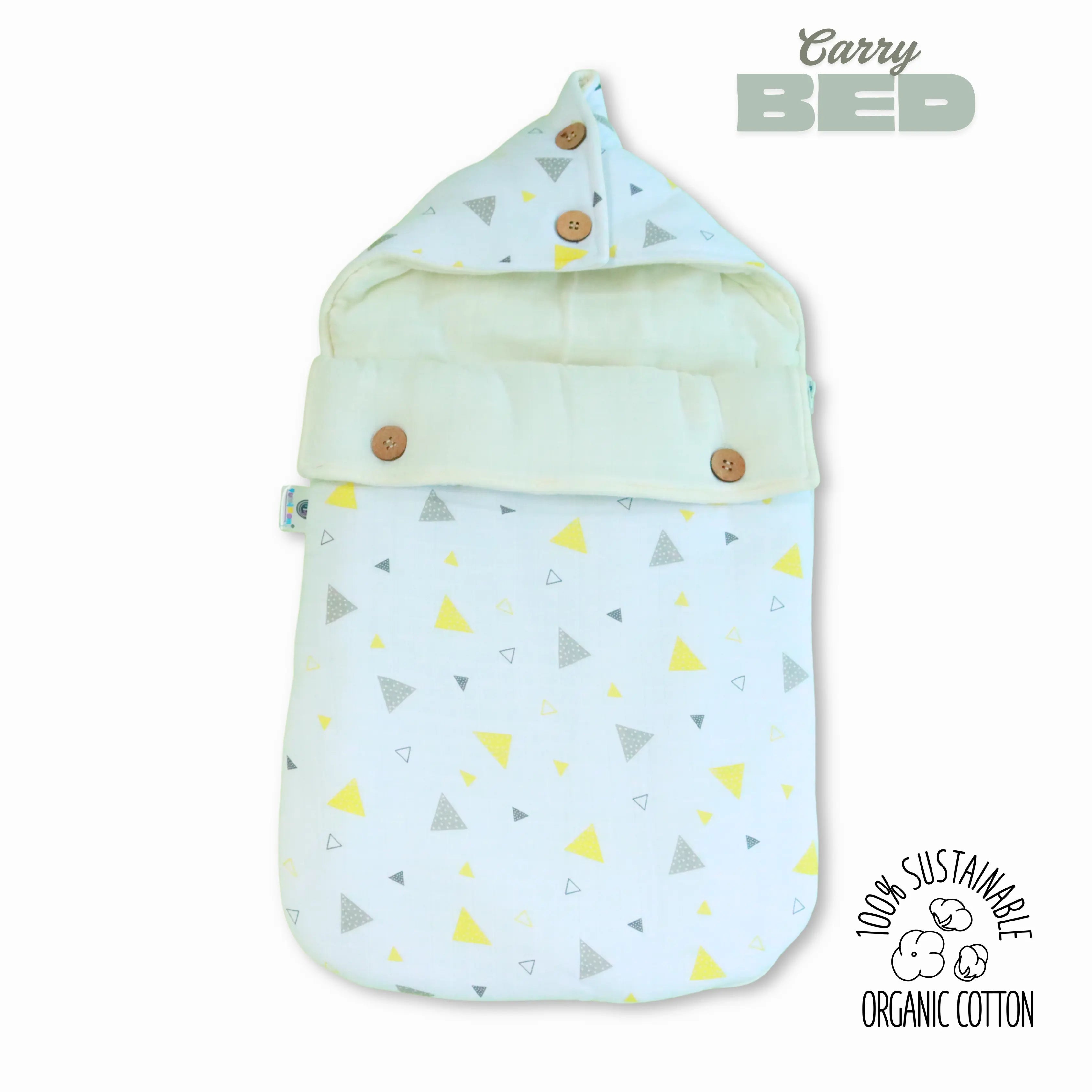 100% Organic Muslin Baby Carry Bed | Baby Muslin Carry Nest | Kangaroo Wrap | Baby Carrier babee D