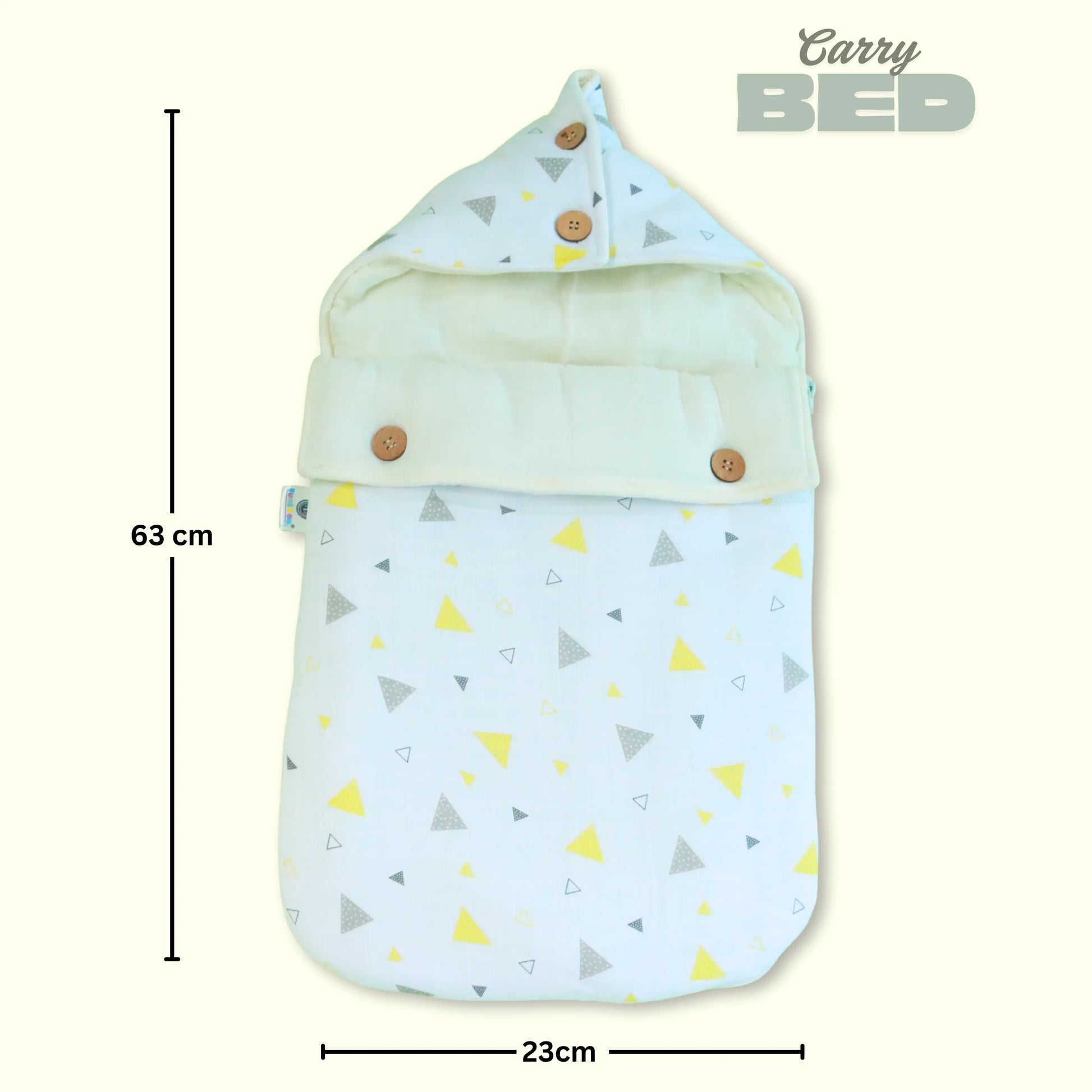 100% Organic Muslin Baby Carry Bed | Baby Muslin Carry Nest | Kangaroo Wrap | Baby Carrier babee D