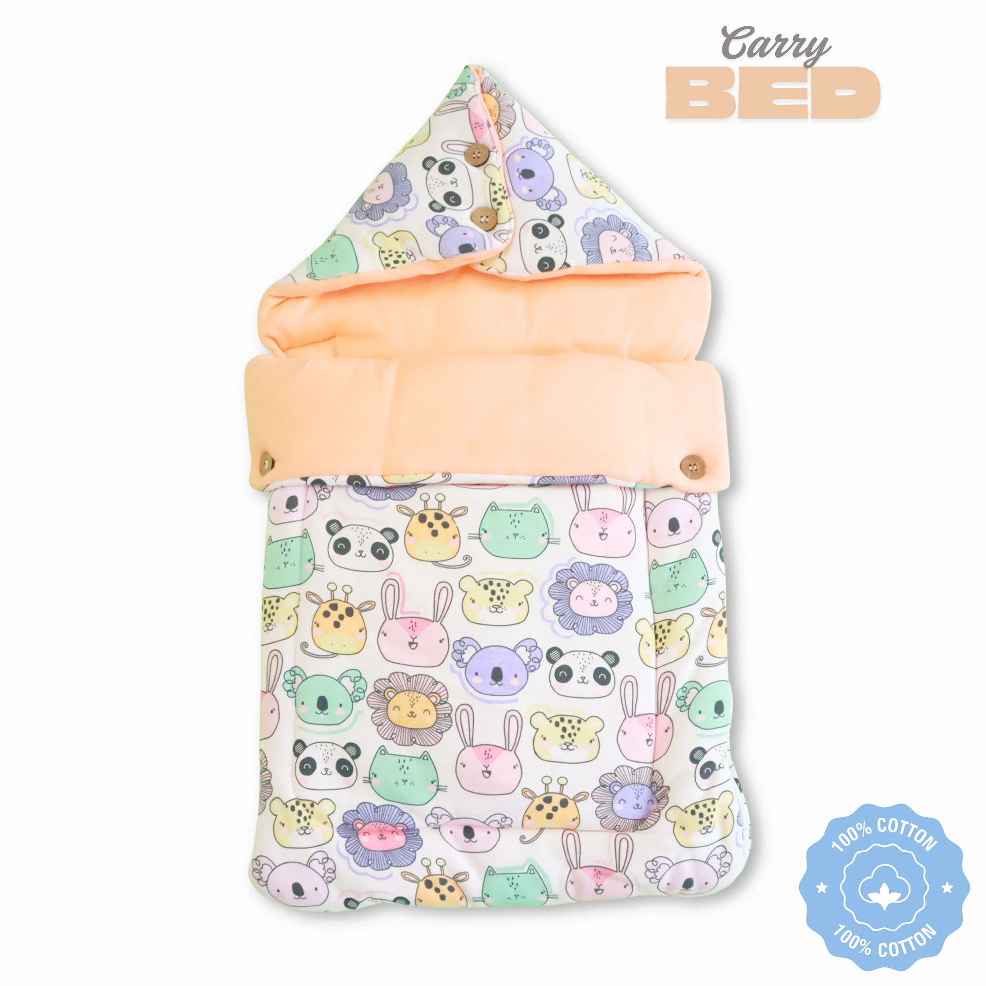Pure Cotton Baby Carry Bed | Baby Carry Nest | Kangaroo Wrap | Baby Carrier babee D