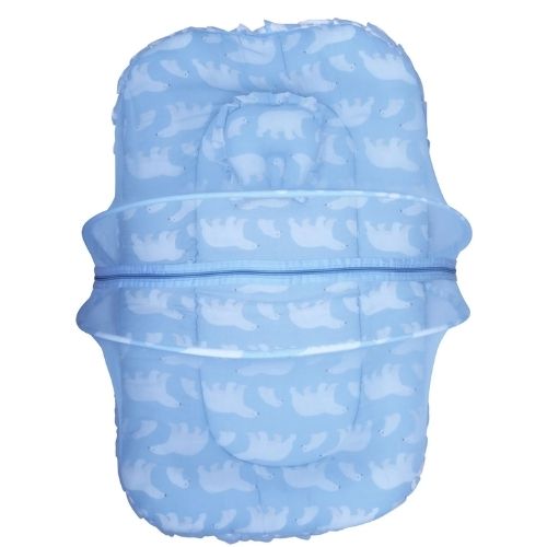 Premium Baby Bedding Set with Mosquito Net | 100% Insect Protection, Zip Closure & Baby Pillow