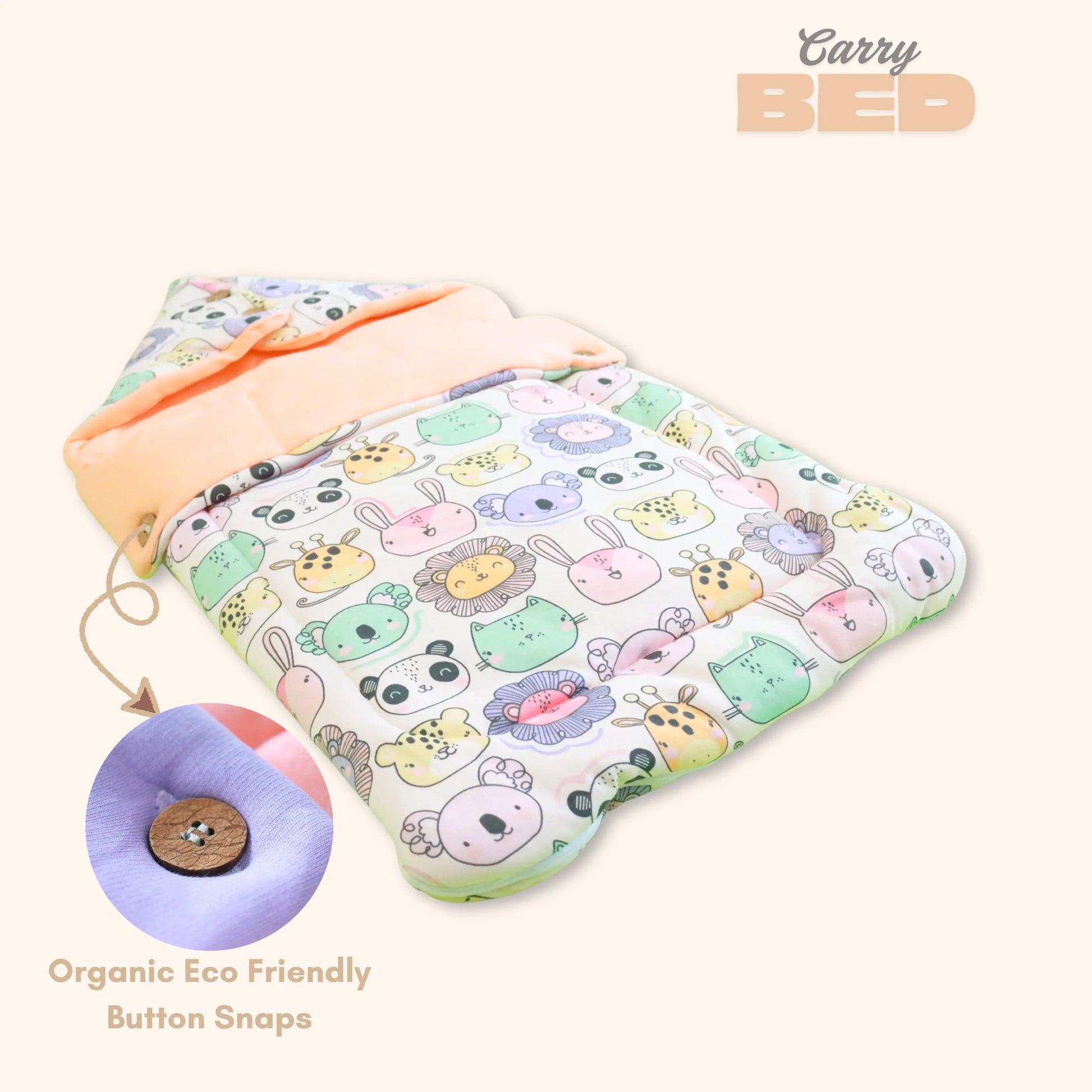 Pure Cotton Baby Carry Bed | Baby Carry Nest | Kangaroo Wrap | Baby Carrier babee D