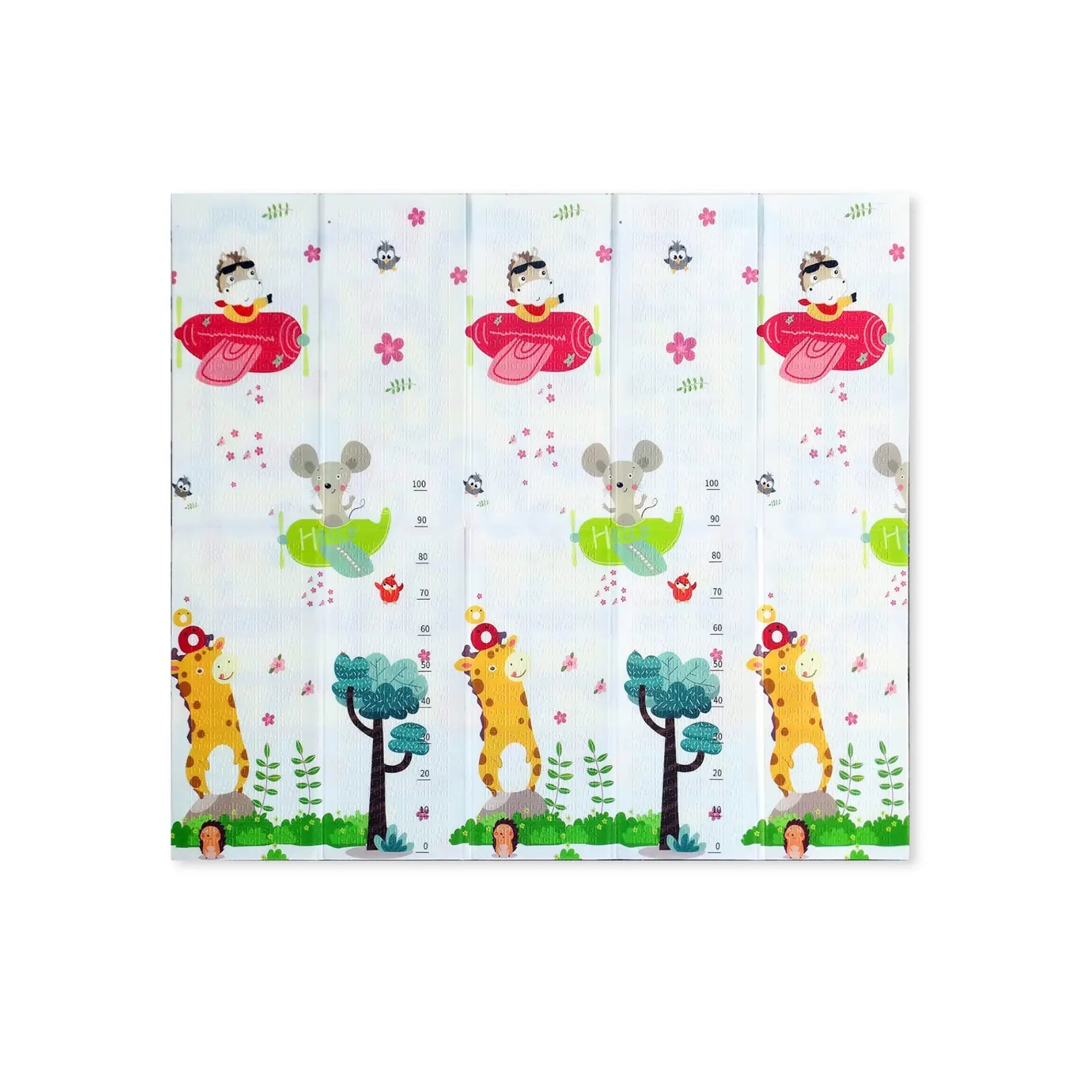 Reversible Baby Play Mat, Learning & Crawling Foldable Foam Mat (Large) babee D