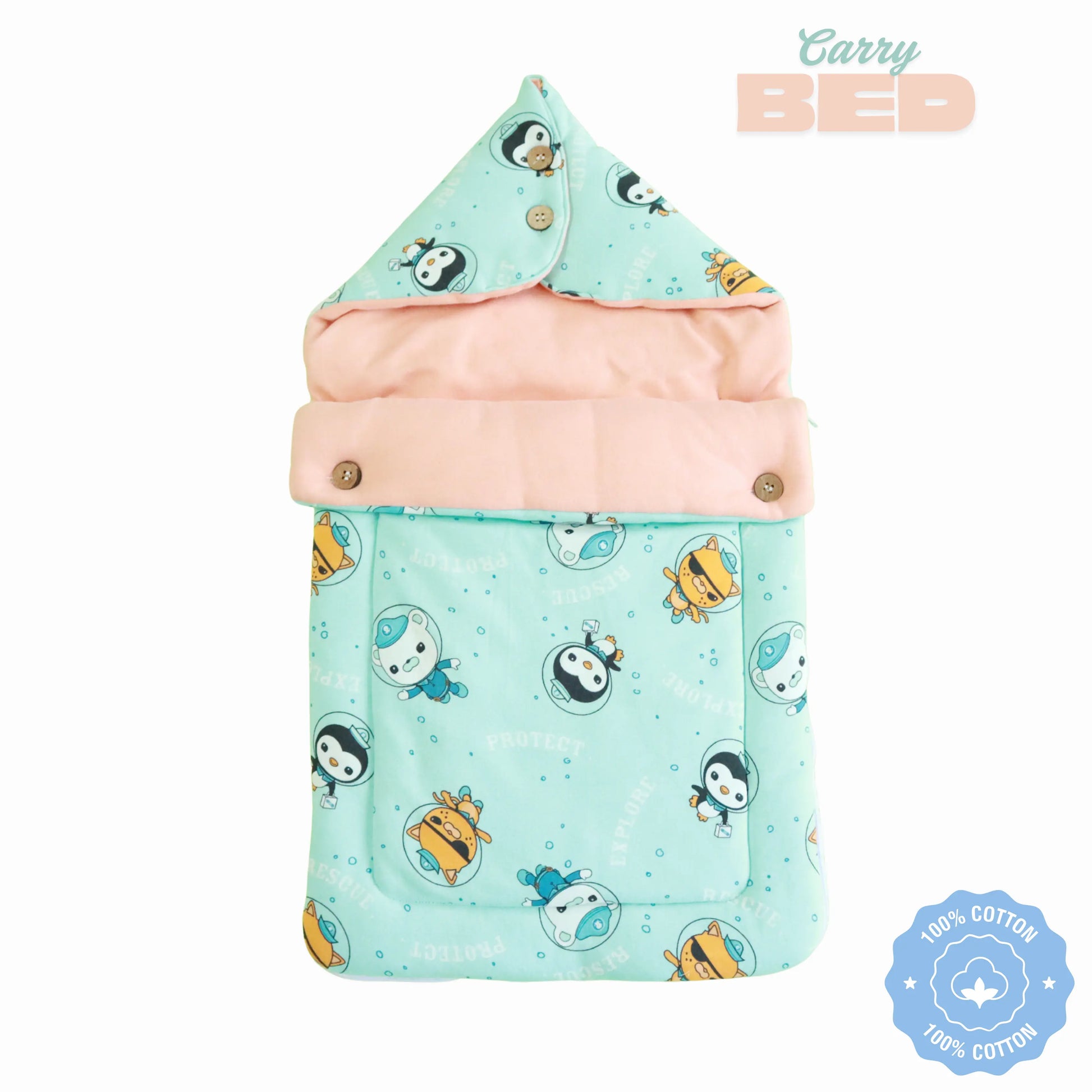 Pure Cotton Baby Carry Bed | Baby Carry Nest | Kangaroo Wrap | Baby Carrier babee D