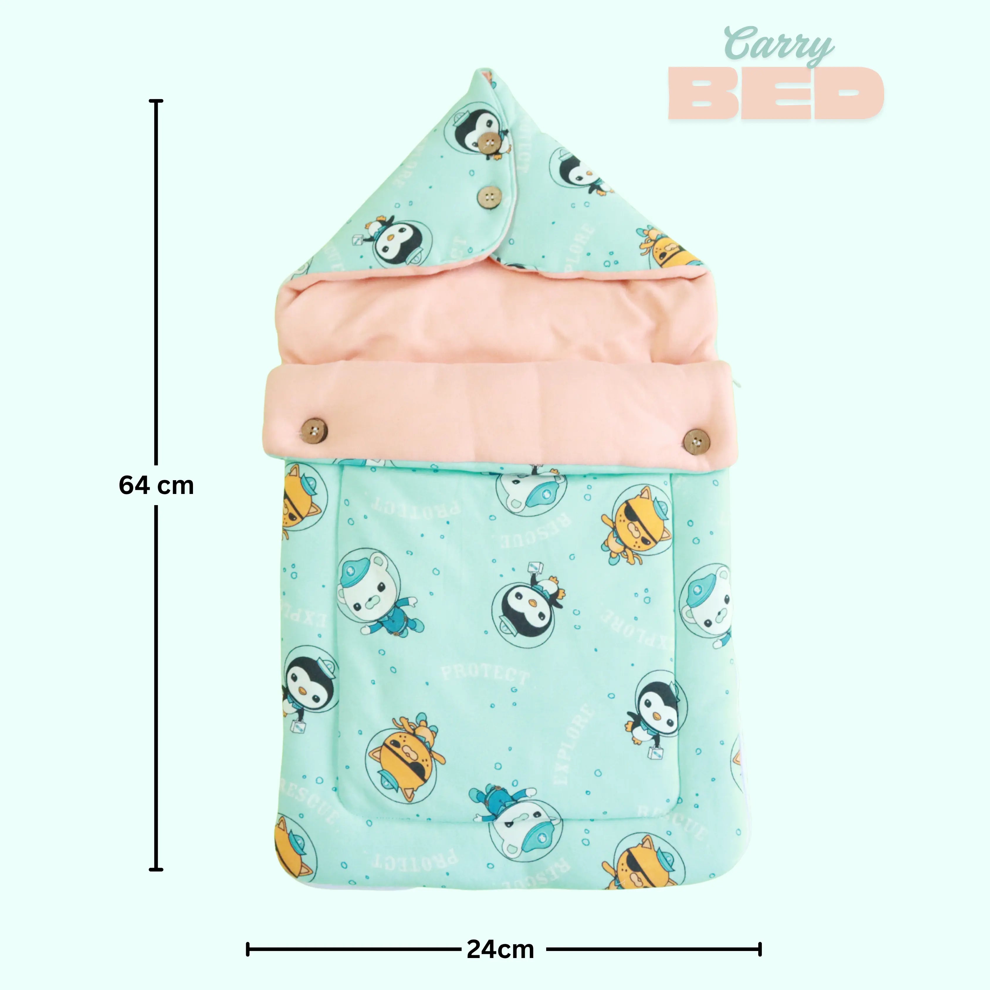 Pure Cotton Baby Carry Bed | Baby Carry Nest | Kangaroo Wrap | Baby Carrier babee D