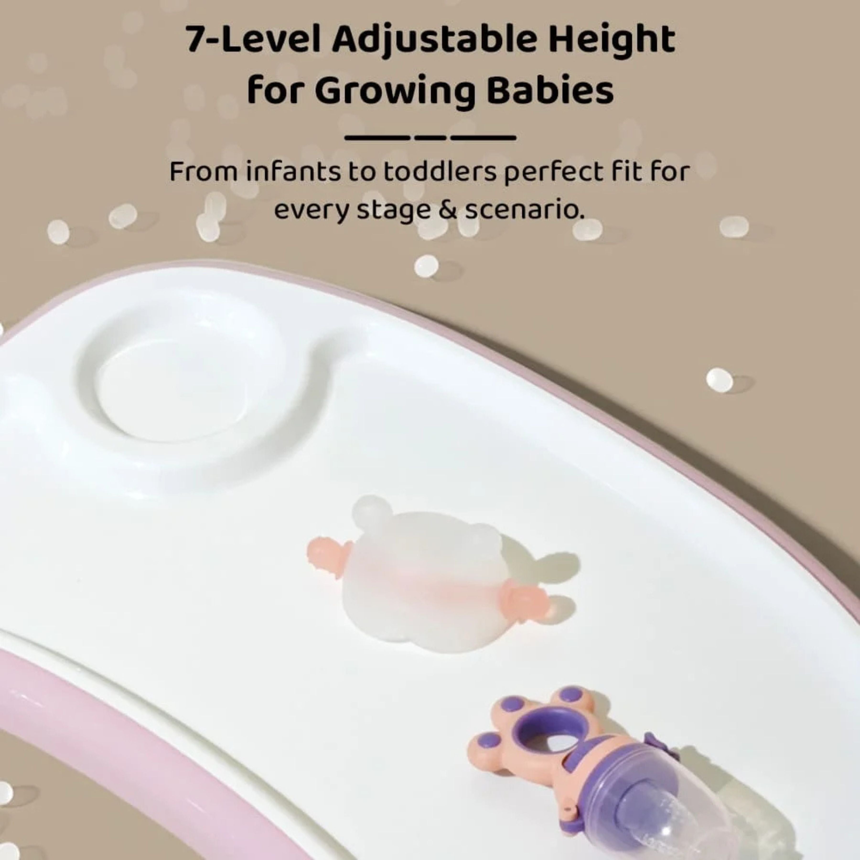 Galaxy Star Baby High Chair for Kids | Adjustable Feeding Chair with Safety Belt & Dining Tray